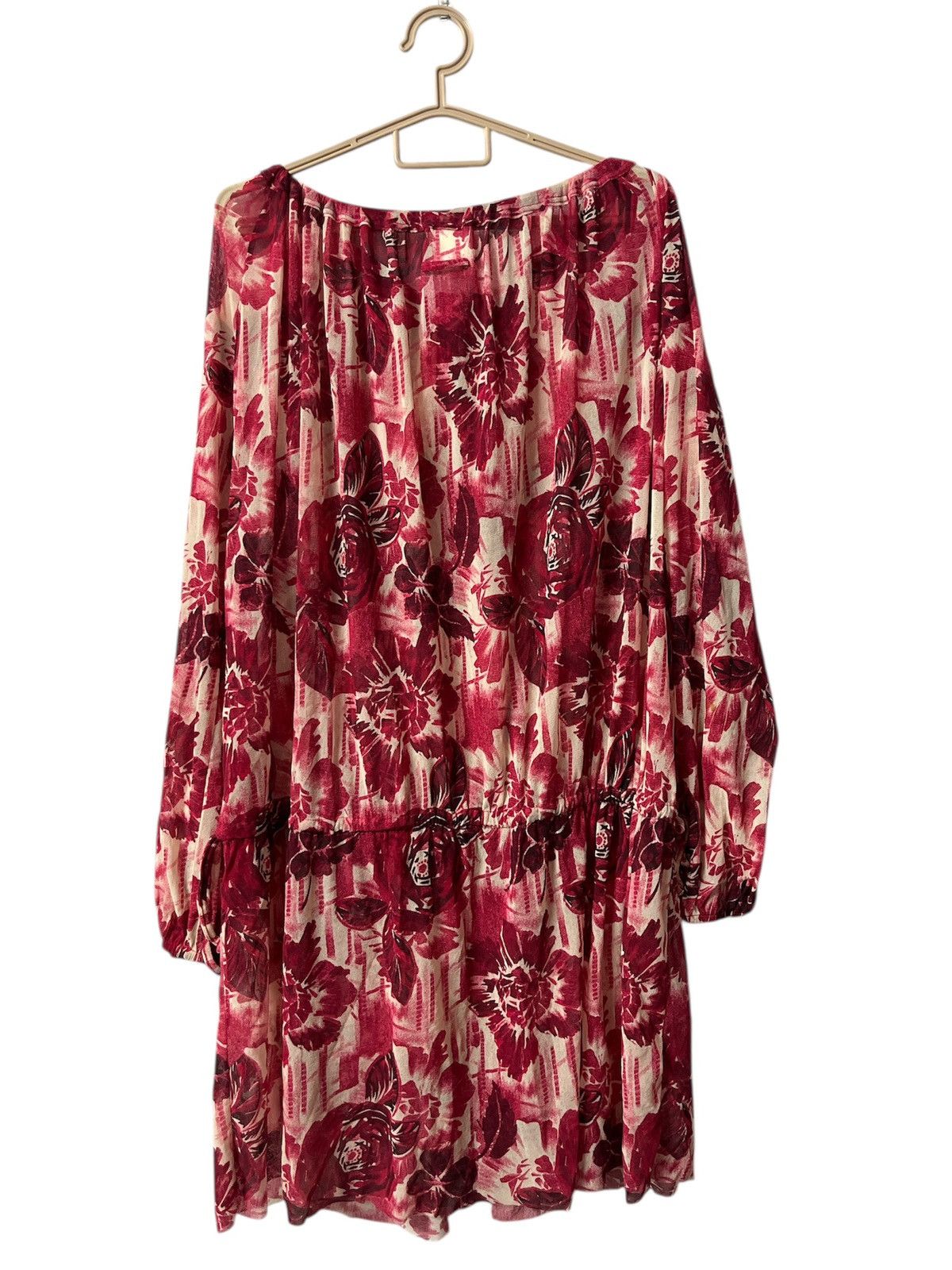 Jean Paul Gaultier JEAN PAUL GAULTIER SOLEIL BLOUSON DRESS WHITE/RED FLORAL Size M / US 6-8 / IT 42-44 - 5 Thumbnail