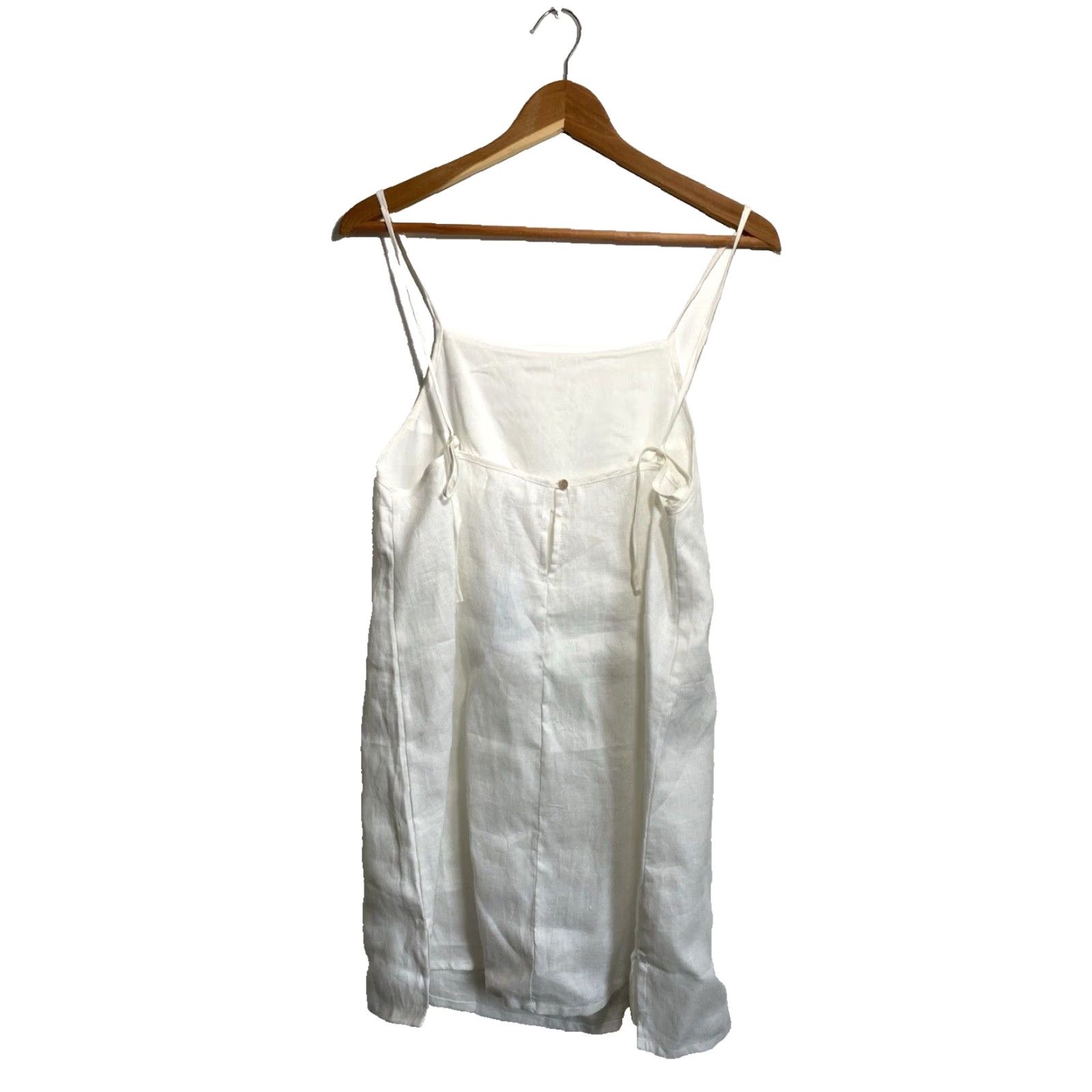 Vintage AURA The Label Linen Tank White Boho NWT Women's L Shirt Tank Bohemian Breathable Lightweight Size L / US 10 / IT 46 - 3 Thumbnail