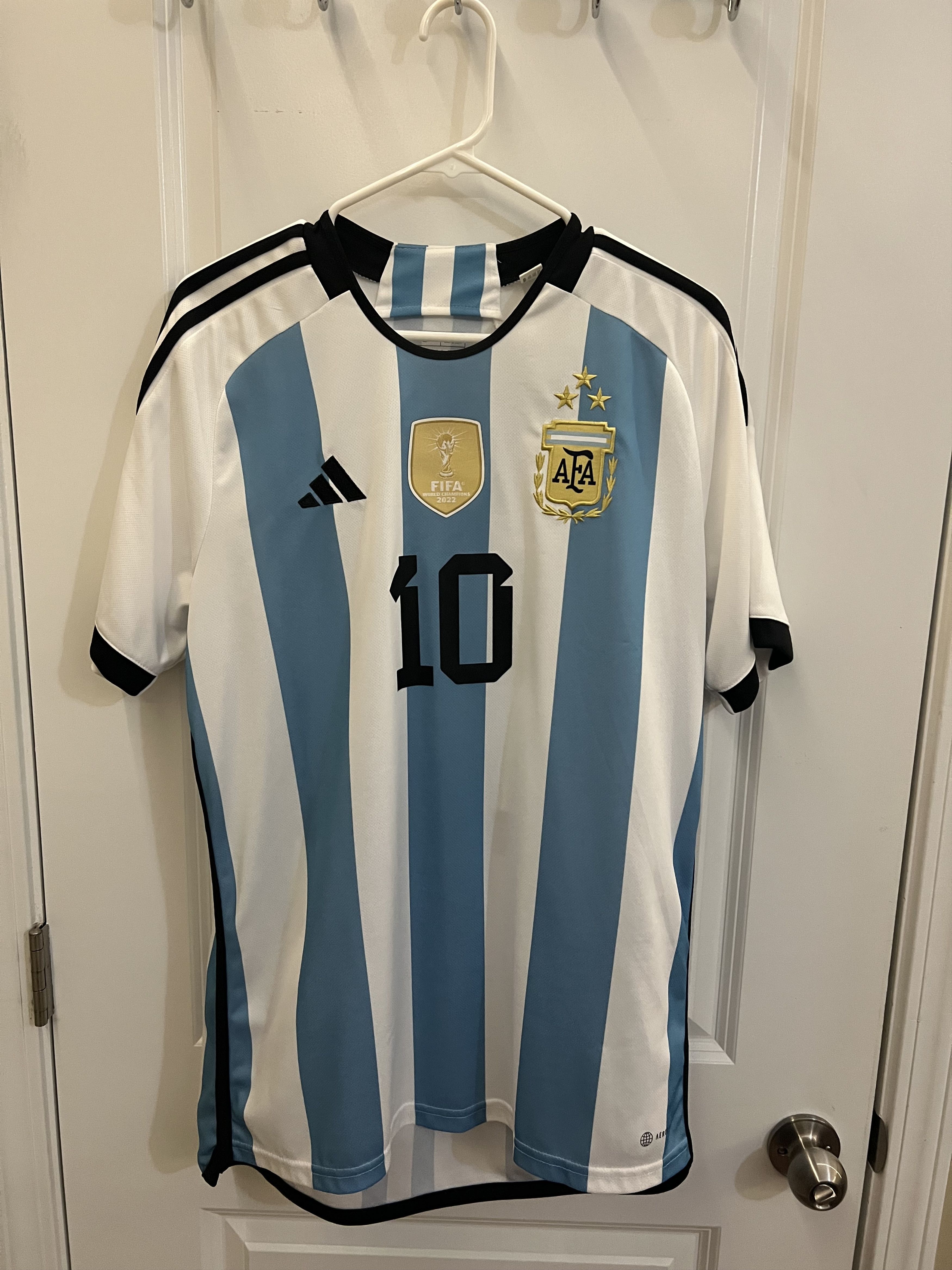 Adidas Messi World Cup Argentina 22/23 Home Jersey Men's L Size US L / EU 52-54 / 3 - 2 Thumbnail