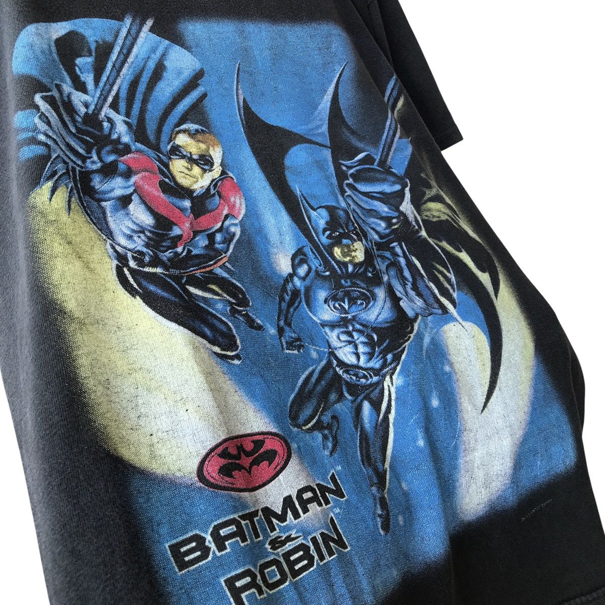 DC Comics × Vintage Batman & Robin Vintage 1997 DC Comics Unisex Kids Tee Size US S / EU 44-46 / 1 - 3 Thumbnail
