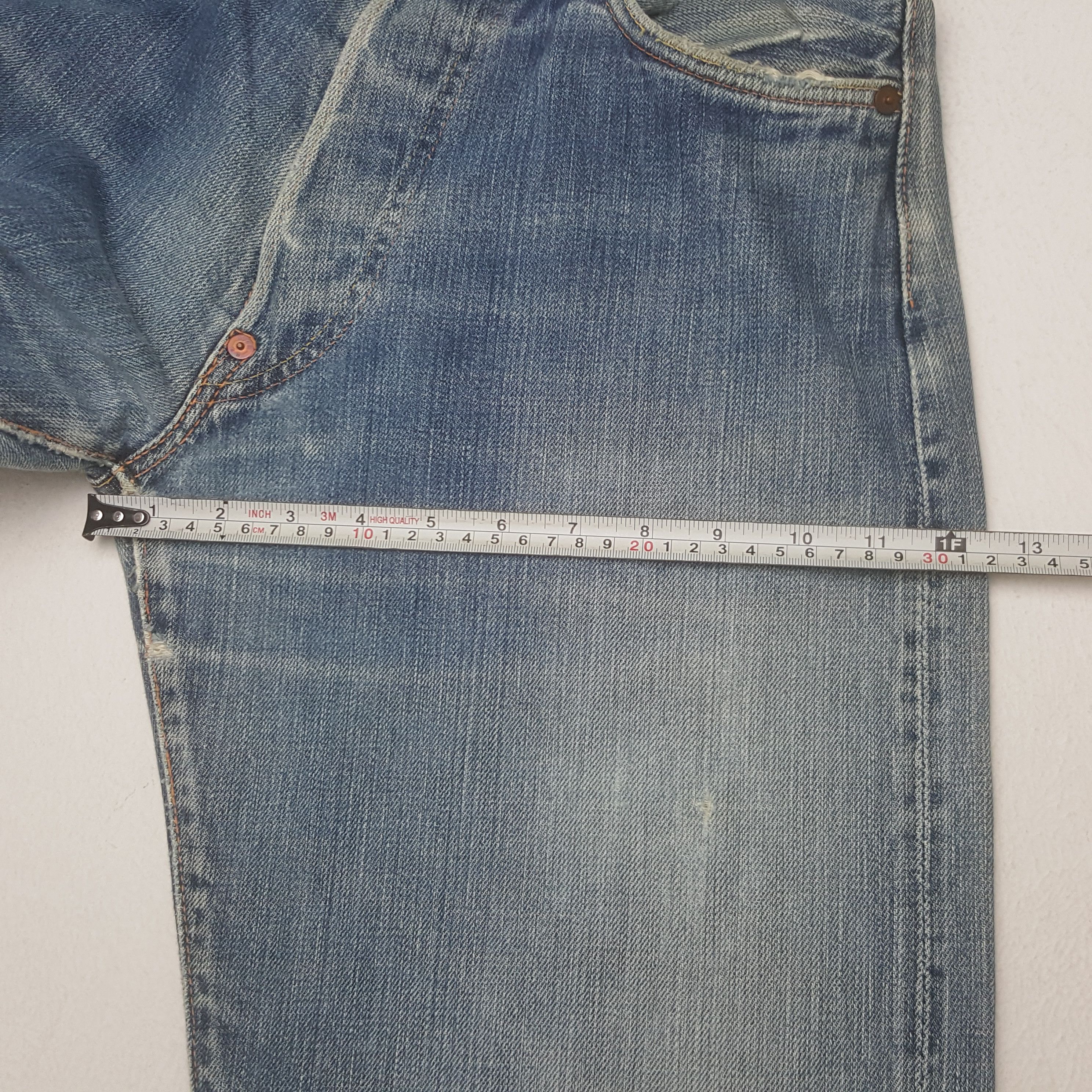 Evisu × Vintage Vintage Evisu Japan Selvedge Custom Daicock Denim Jeans Size US 28 / EU 44 - 9 Thumbnail