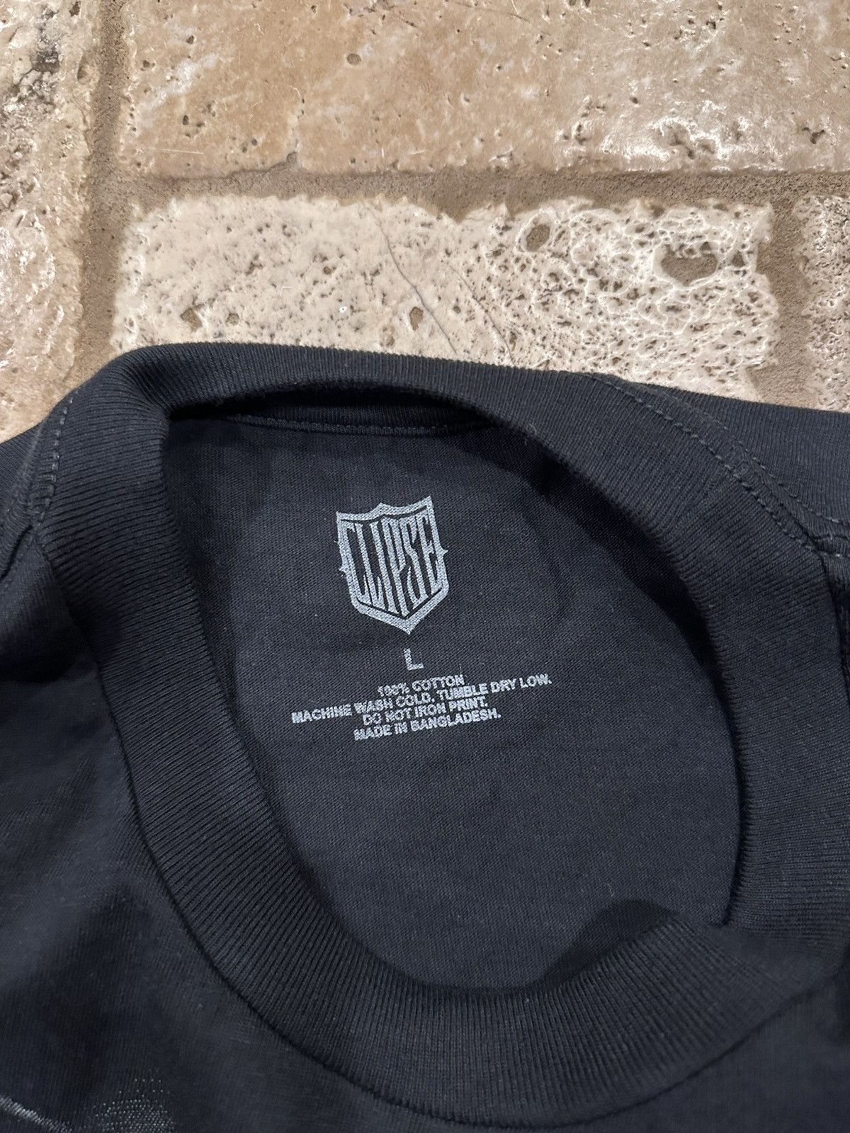 Pusha T Clipse Double Chain “Let God Sort Em Out” Logo Tour Black T Size US L / EU 52-54 / 3 - 6 Thumbnail