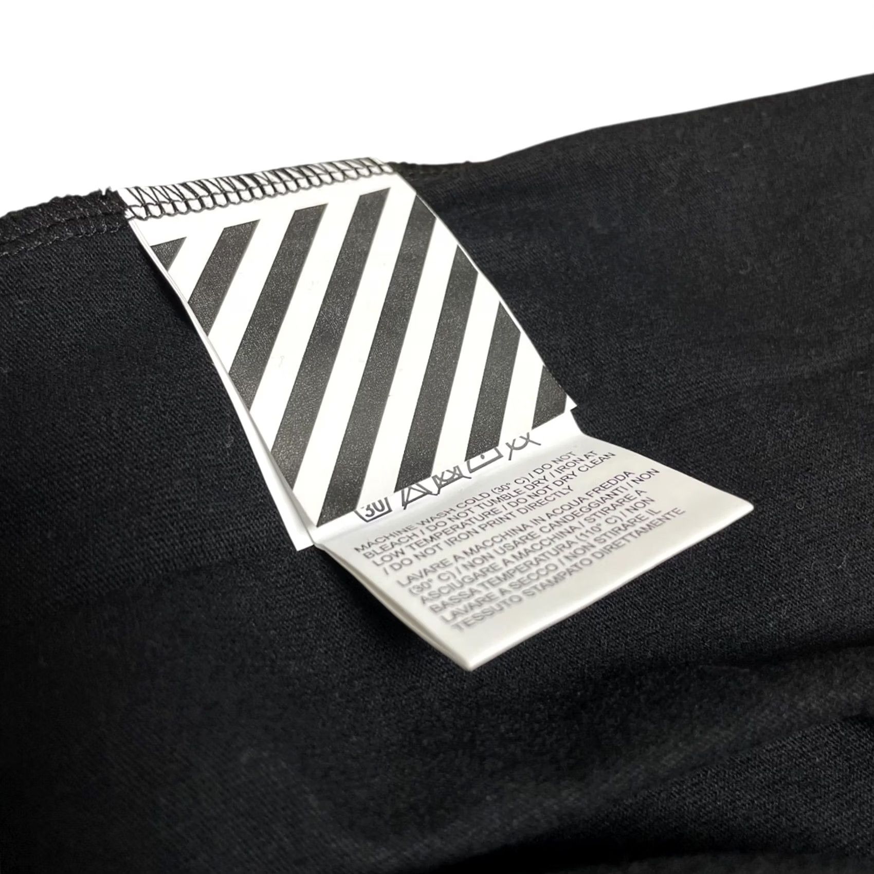 Off-White VINTAGE OFFWHITE T-Shirt Black Mens M MOTO SPLICED TEE OMAA032S18185083 Size US M / EU 48-50 / 2 - 4 Thumbnail