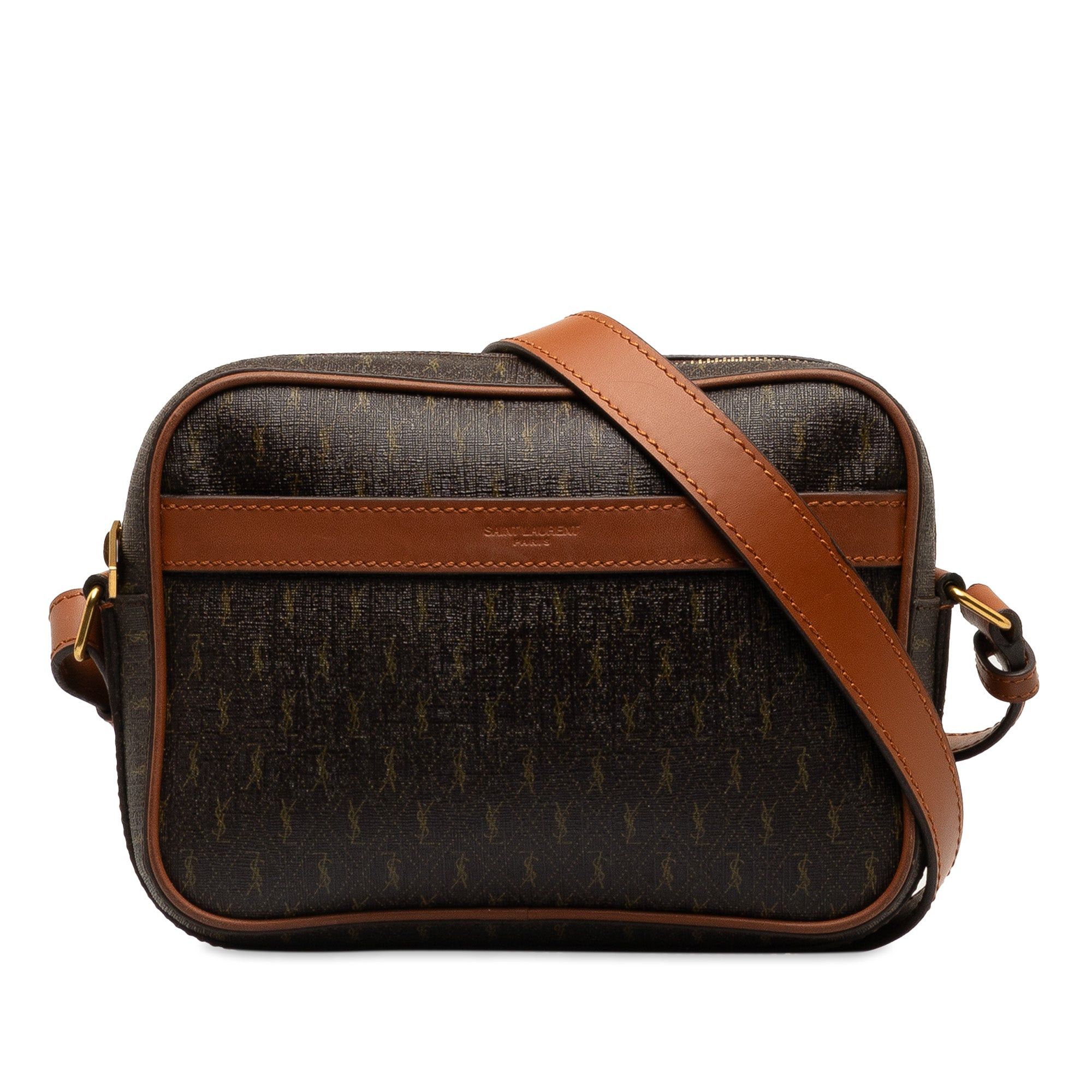 Saint Laurent Paris Saint Laurent Le Monogram Camera Bag Brown Size ONE SIZE - 1 Thumbnail