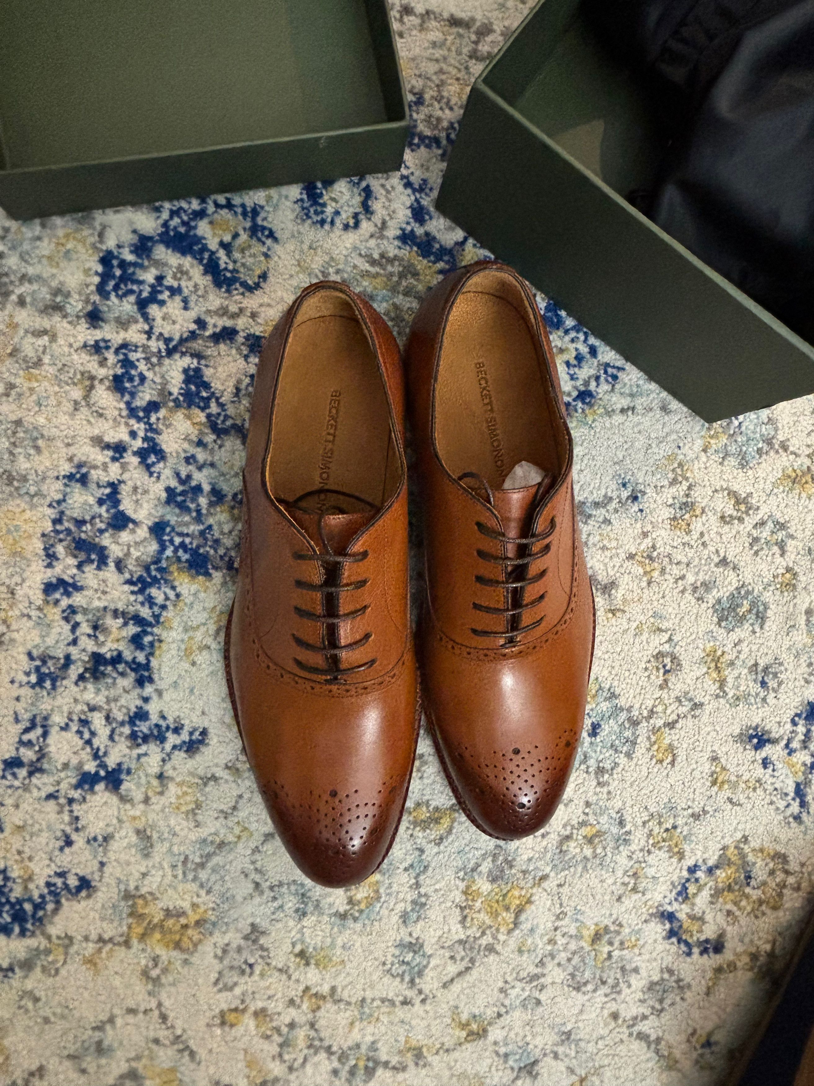 Beckett Simonon Brent Oxfords – Tan Size US 10.5 / EU 43-44 - 5 Thumbnail