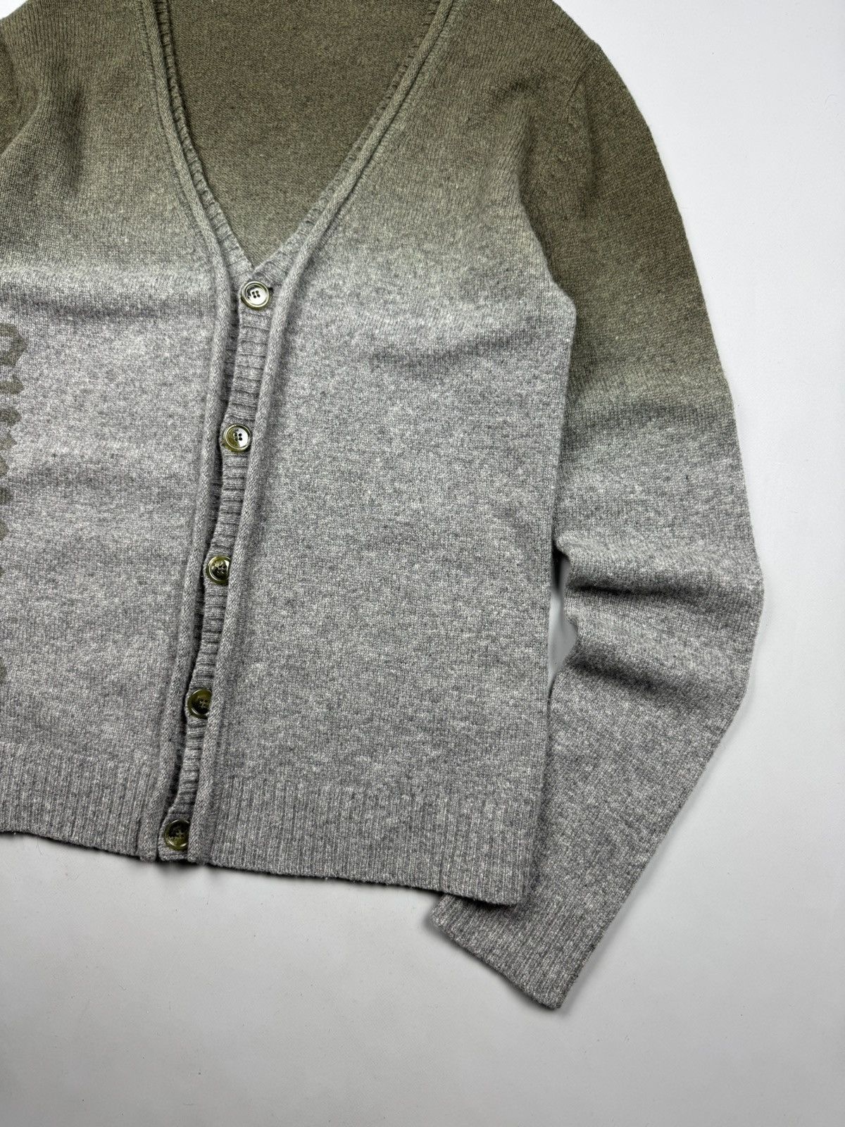 John Galliano John Galliano Vintage Wool Two Tone Cardigan Size L Size US L / EU 52-54 / 3 - 4 Thumbnail