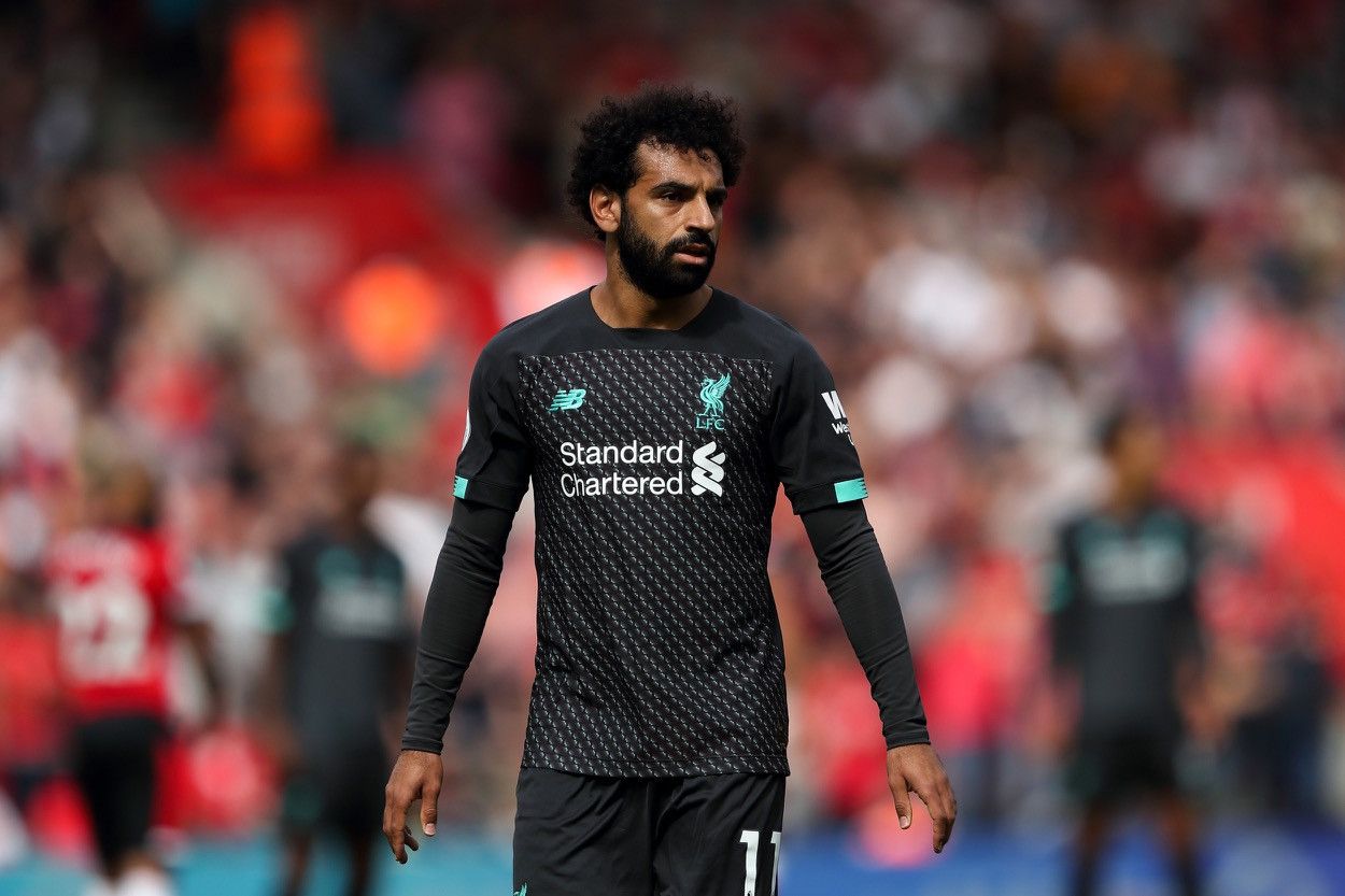 New Balance × Vintage NWT LIVERPOOL NB 2019/2020 FOOTBALL THIRD JERSEY #11 SALAH Size US L / EU 52-54 / 3 - 20 Thumbnail