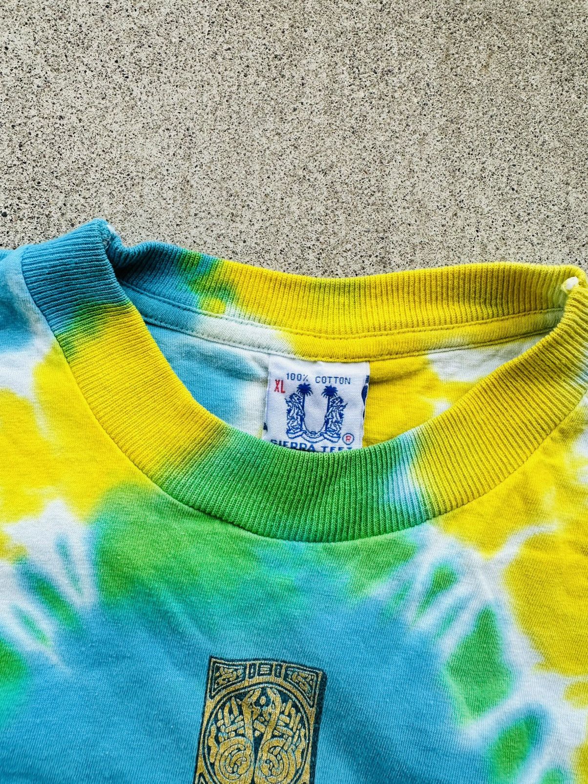 Vintage Vintage Celtic Cross Tee Shirt Tye Dye Religon Tribal Native Size US L / EU 52-54 / 3 - 4 Thumbnail