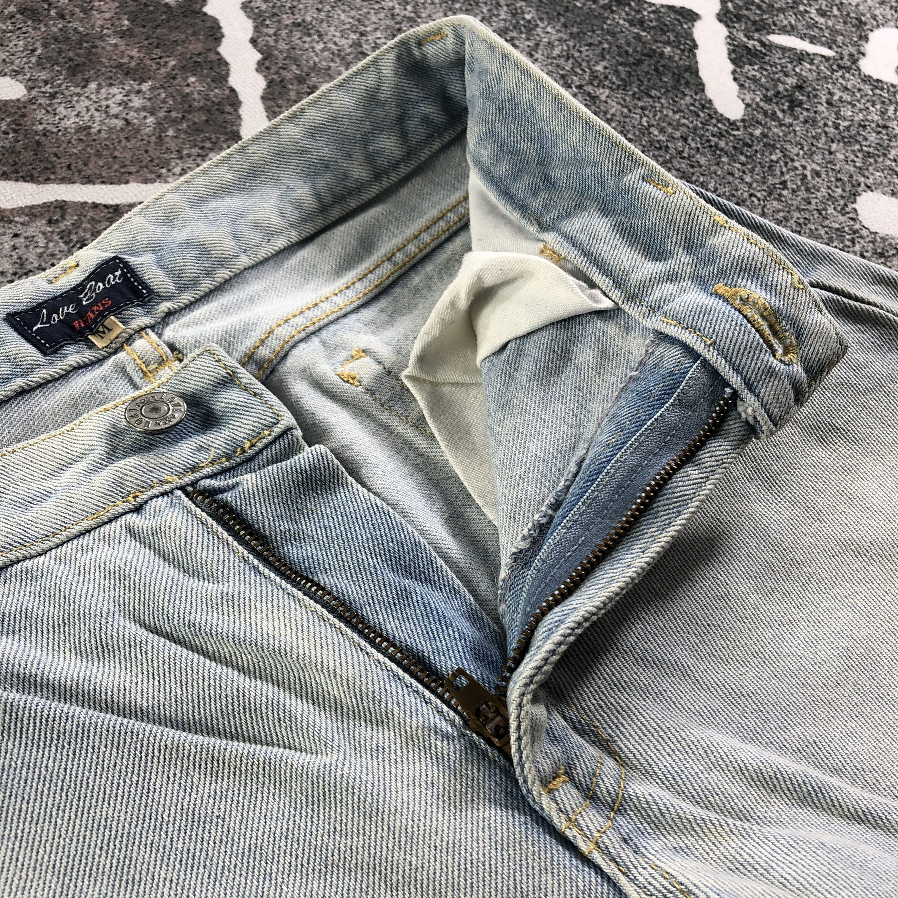 Japanese Brand Vintage Love Boat Jeans Flare Denim KJ2399 Size 27" / US 4 / IT 40 - 8 Thumbnail