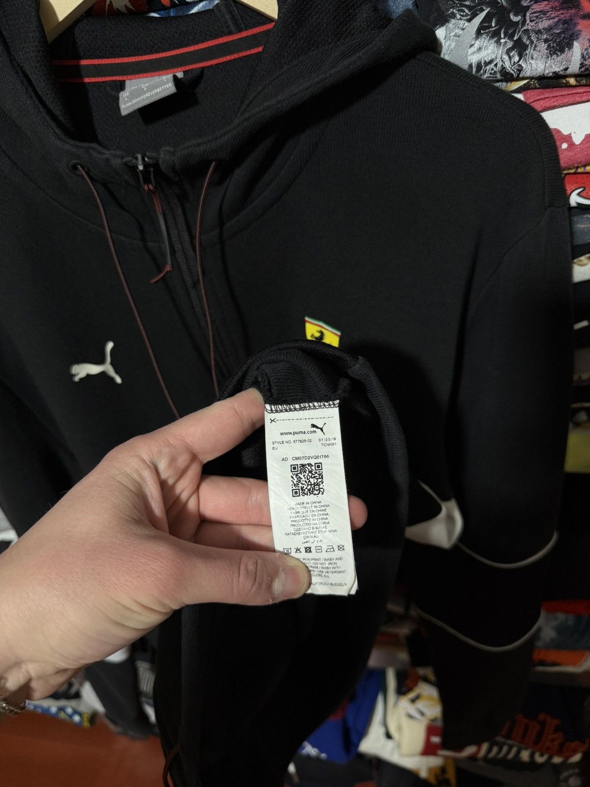 Puma Puma Ferrari SF Scuderla Ferrari Hooded Sweat Light Jacket Size US XL / EU 56 / 4 - 6 Thumbnail