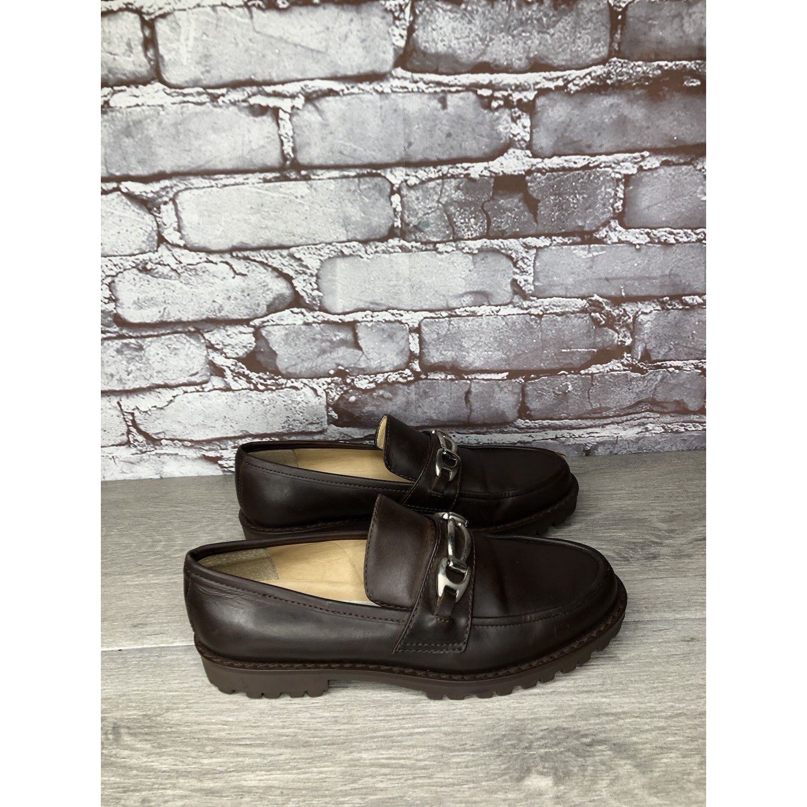 Kenneth Cole Kenneth Cole VTG Horsebit Brown Leather Lug Sole Loafers Dre Size US 6.5 / IT 36.5 - 14 Thumbnail