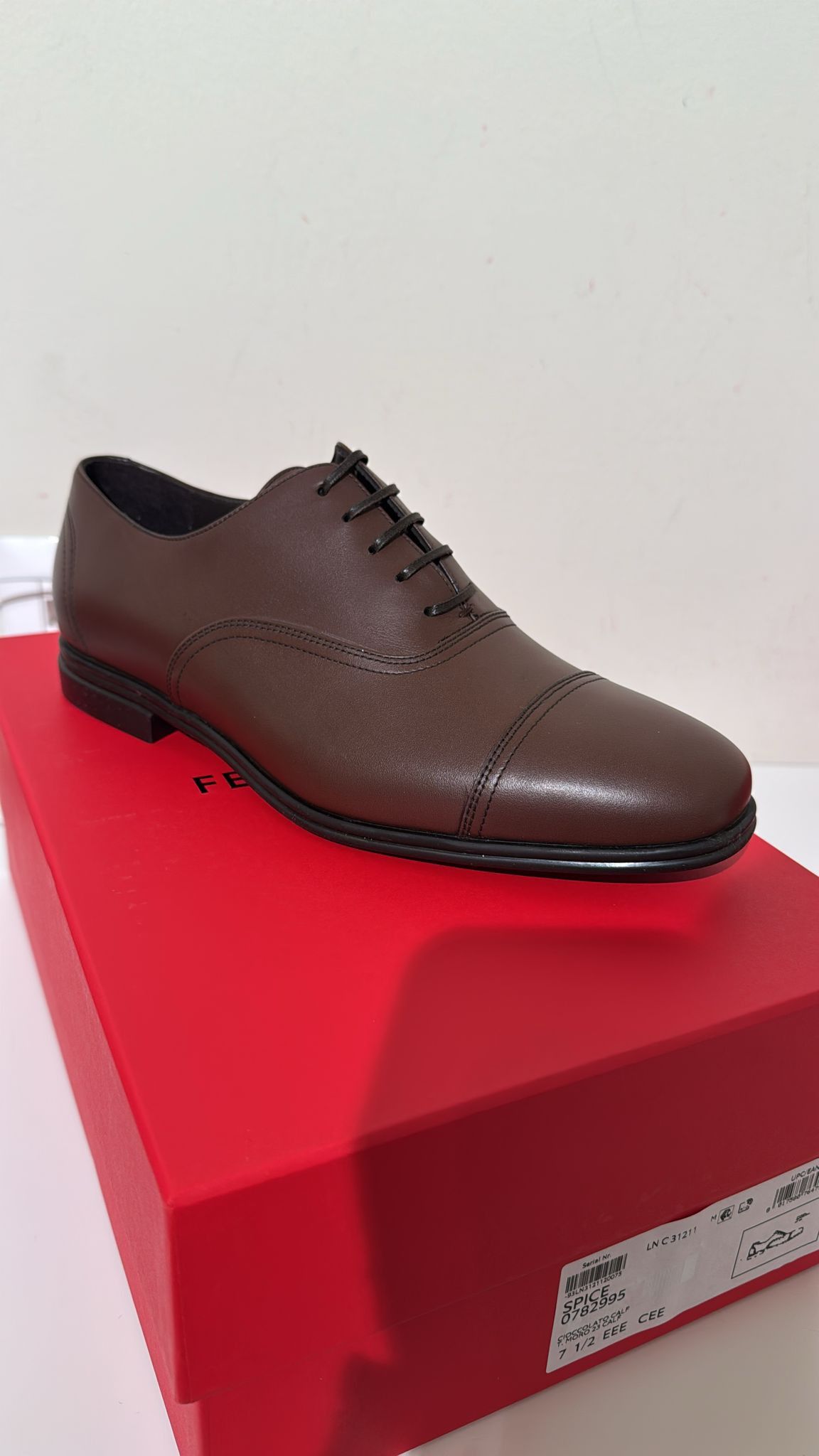 Salvatore Ferragamo o1s1rm0125 Oxford Shoes in Brown Size US 12 / EU 45 - 1 Preview