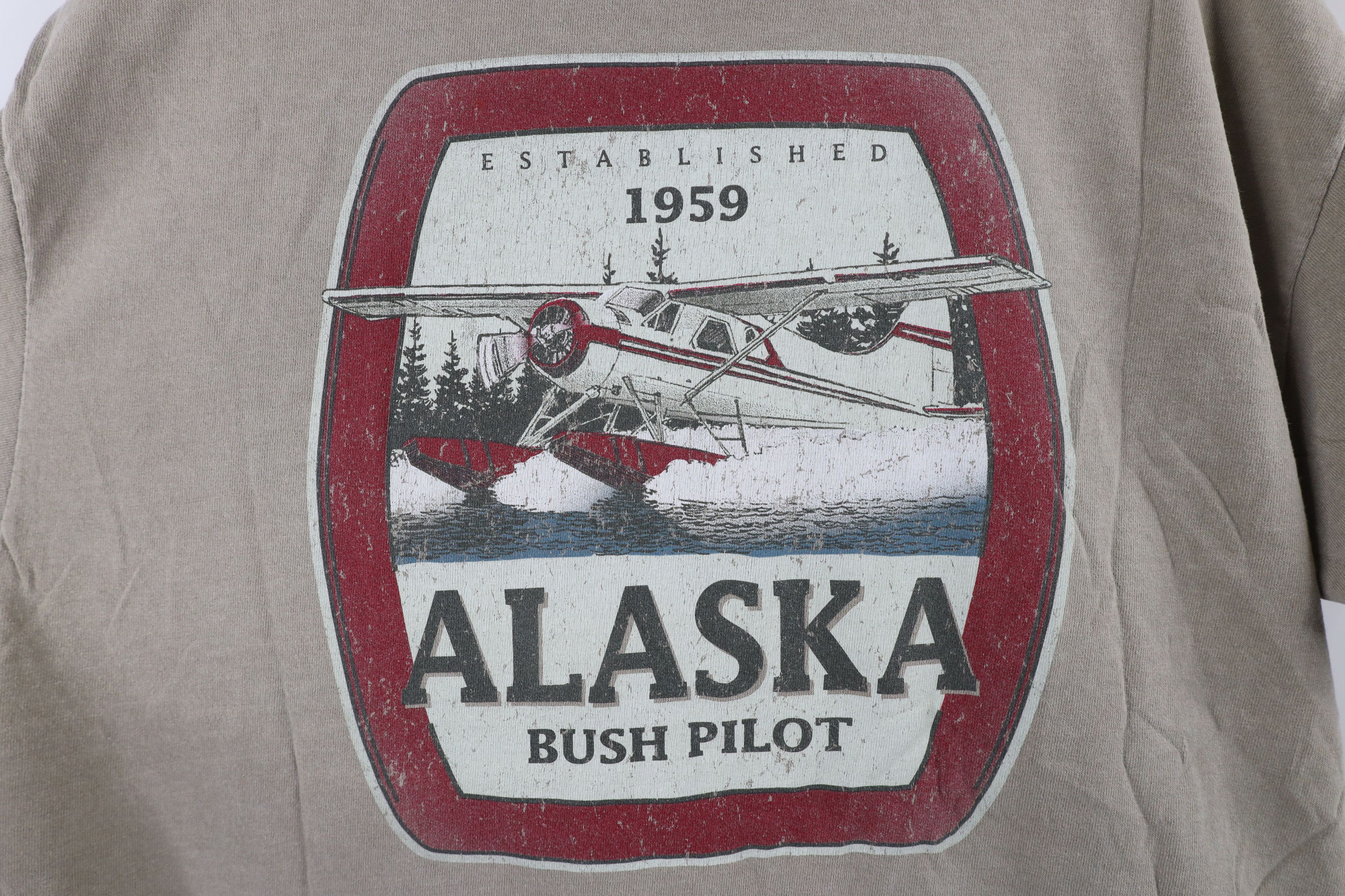 Vintage Vintage Streetwear Pigment Dye Alaska Bush Pilot T-Shirt Size US L / EU 52-54 / 3 - 8 Thumbnail