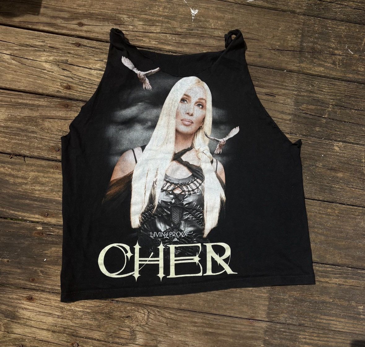Band Tees Cher 2002 Living Proof Farewell Tour Tee (tank) Size M / US 6-8 / IT 42-44 - 2 Thumbnail