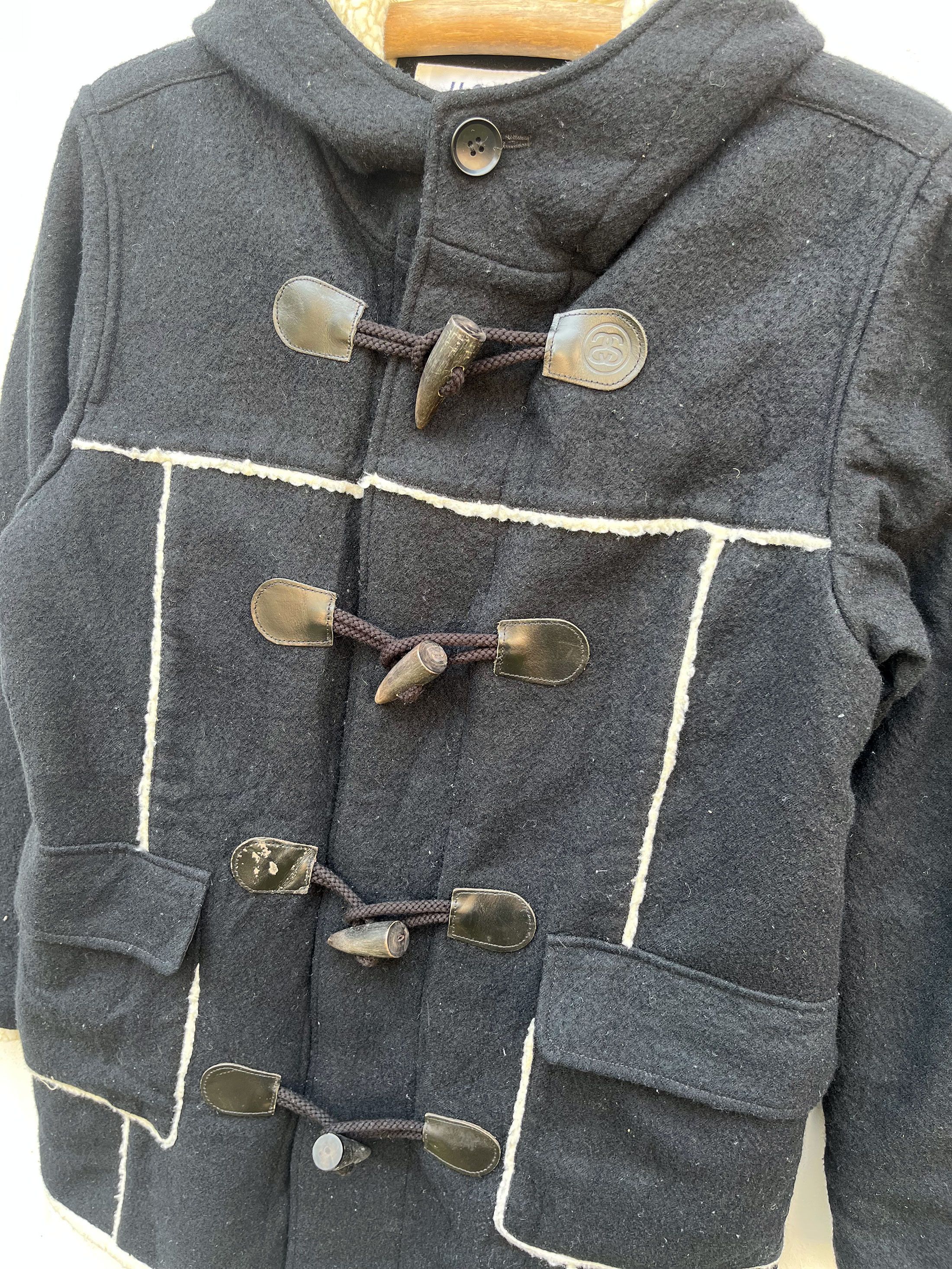 Schott × Stussy Schott US 711N Duffle Coat Hoodie Fleece MIlitary Army Size US M / EU 48-50 / 2 - 2 Thumbnail