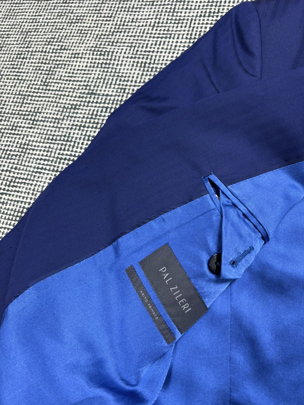 Pal Zileri Pal Zileri 46Rit striped blue two buttons suit blazer jacket Size 36R - 7 Thumbnail