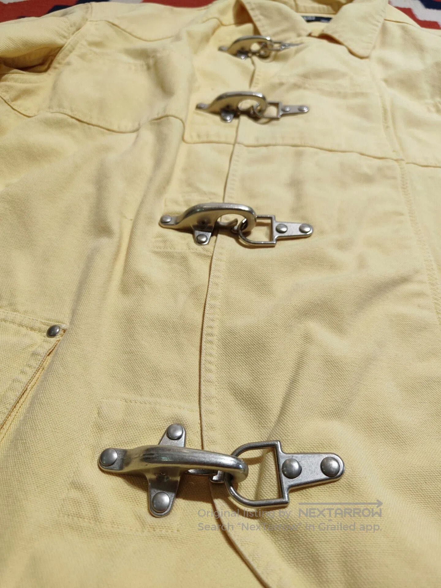 RRL Ralph Lauren Vintage Polo Yellow Firefighter Jacket. Size US XL / EU 56 / 4 - 4 Thumbnail