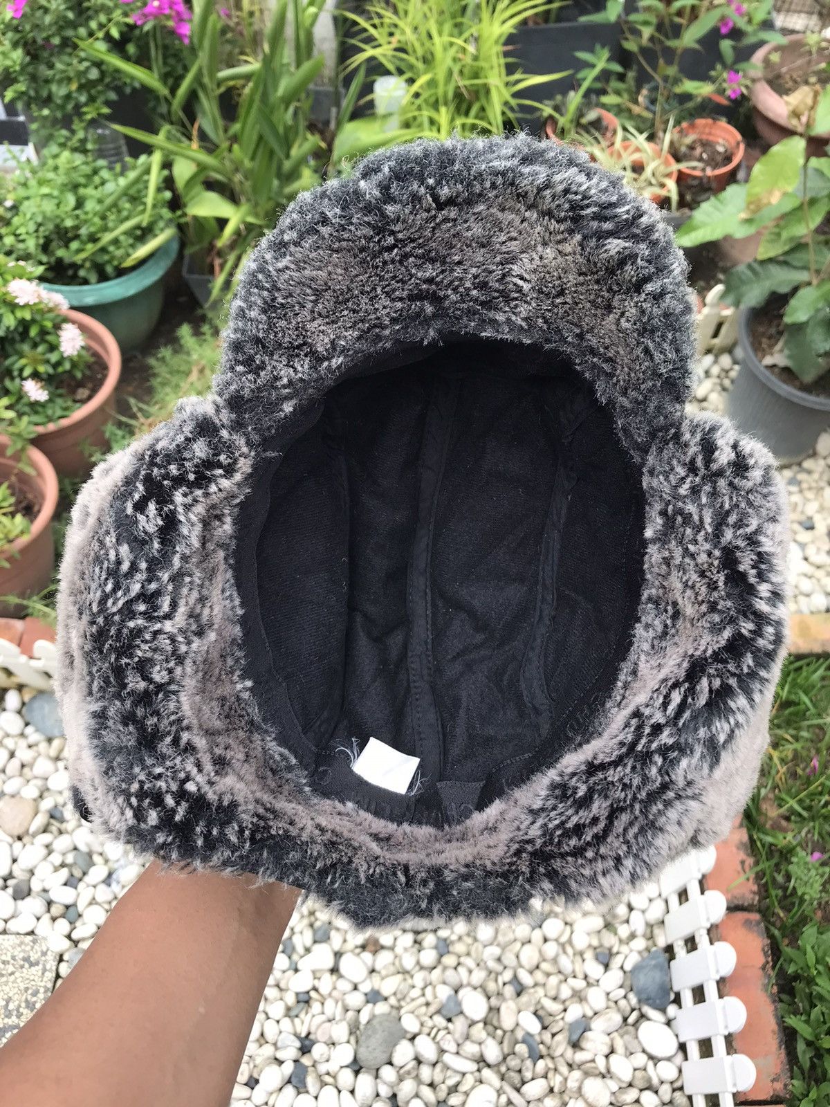 Japanese Brand × Vintage AUTHENTIC FUR TRIM WINTER TRAPPER HAT WITH EAR WARMER FLAPS Size ONE SIZE - 8 Thumbnail