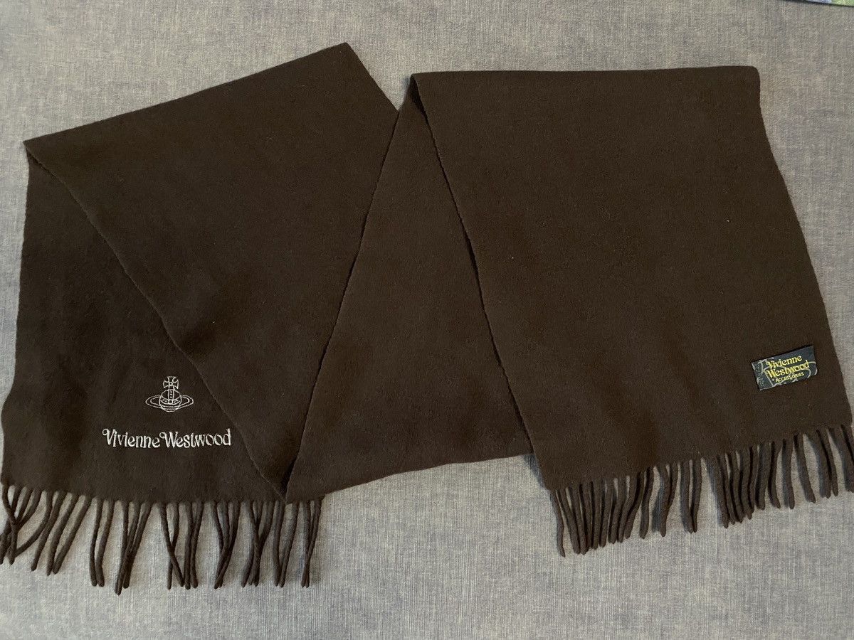 Designer × Vivienne Westwood Vivienne Westwood 100%Wool Scarf Size ONE SIZE - 1 Thumbnail