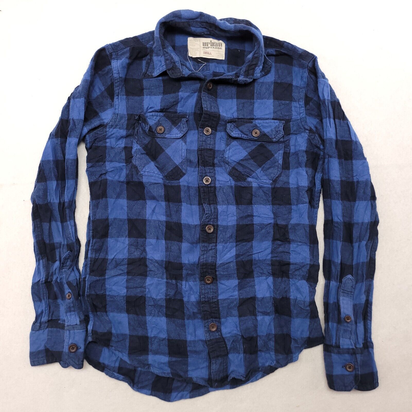 Urban Pipeline Urban Pipeline Buffalo Check Flannel Shirt Mens Size S Blue Size US S / EU 44-46 / 1 - 2 Thumbnail