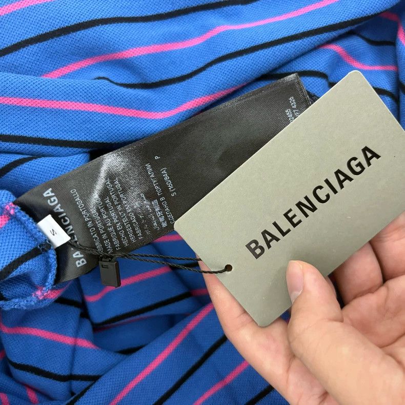 Balenciaga Balenciaga Wheat ear striped Polo shirt Size US S / EU 44-46 / 1 - 4 Thumbnail