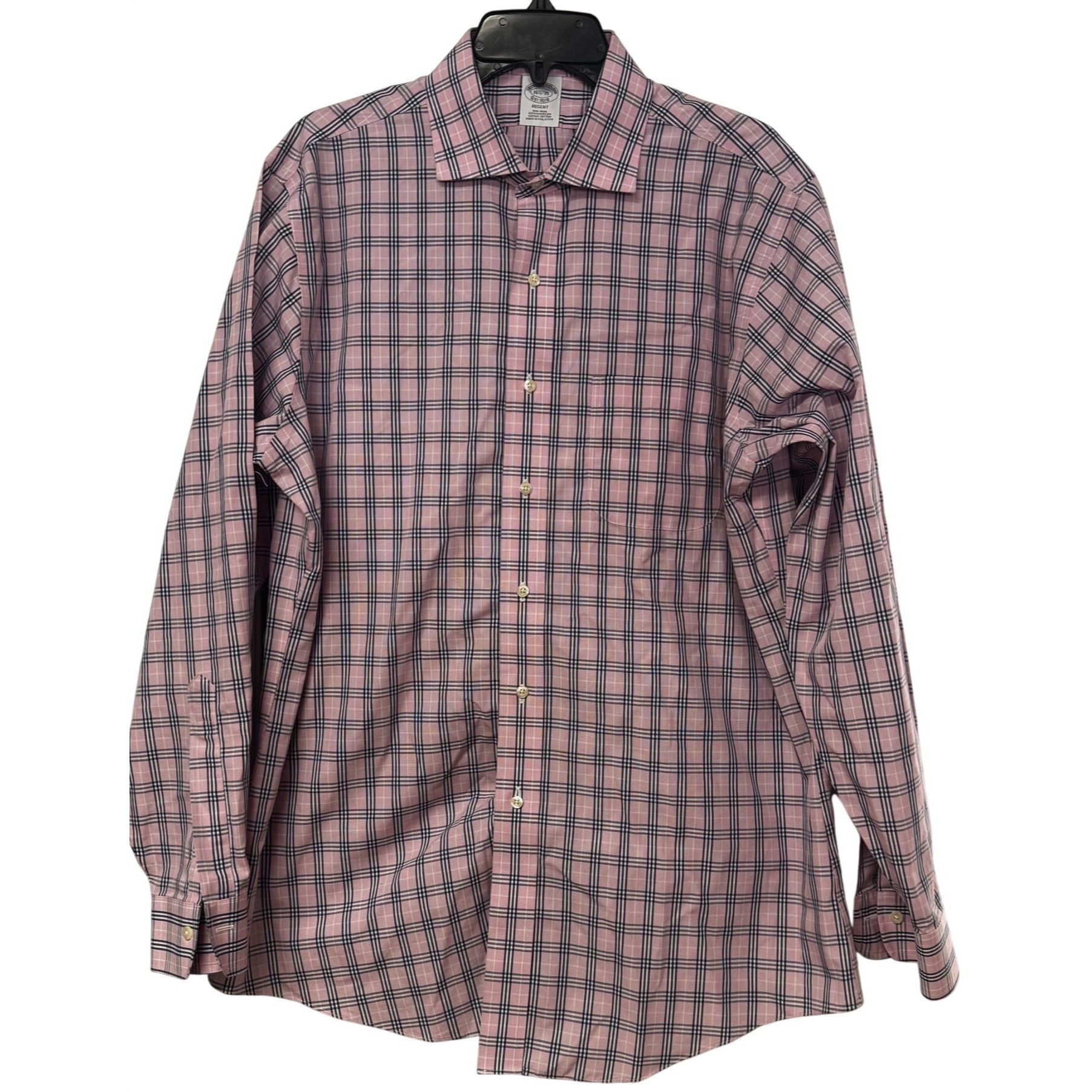 Brooks Brothers Brooks Brothers Regent Mens Shirt Size 16.5/35 Plaid Size US L / EU 52-54 / 3 - 1 Thumbnail