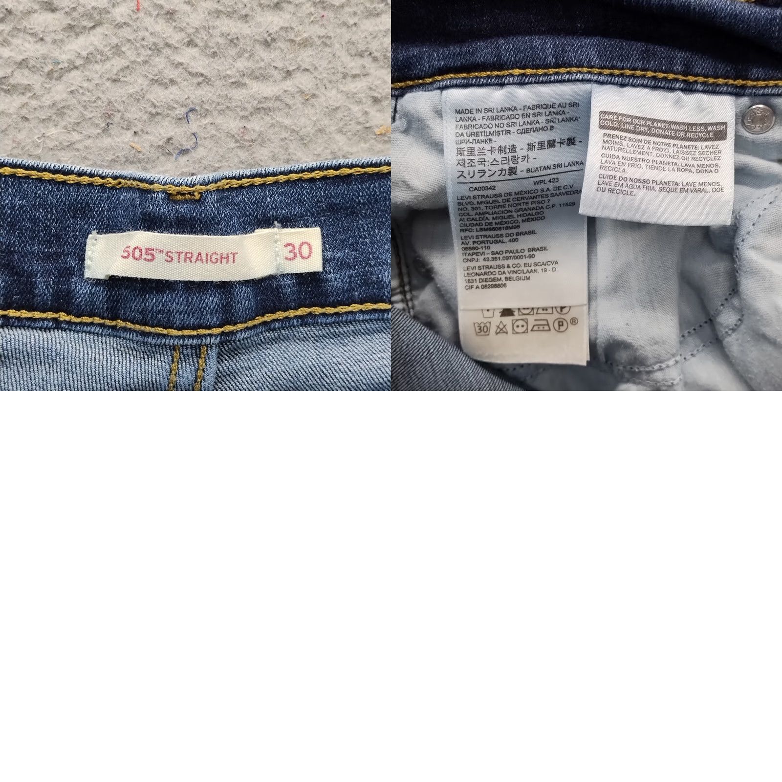 Levi's Levi's 505 Jeans Mens 30 Blue Denim Straight Leg Medium Wash Streetwear Regular Width Blue Mens Size 30 Size US 30 / EU 46 - 8 Thumbnail