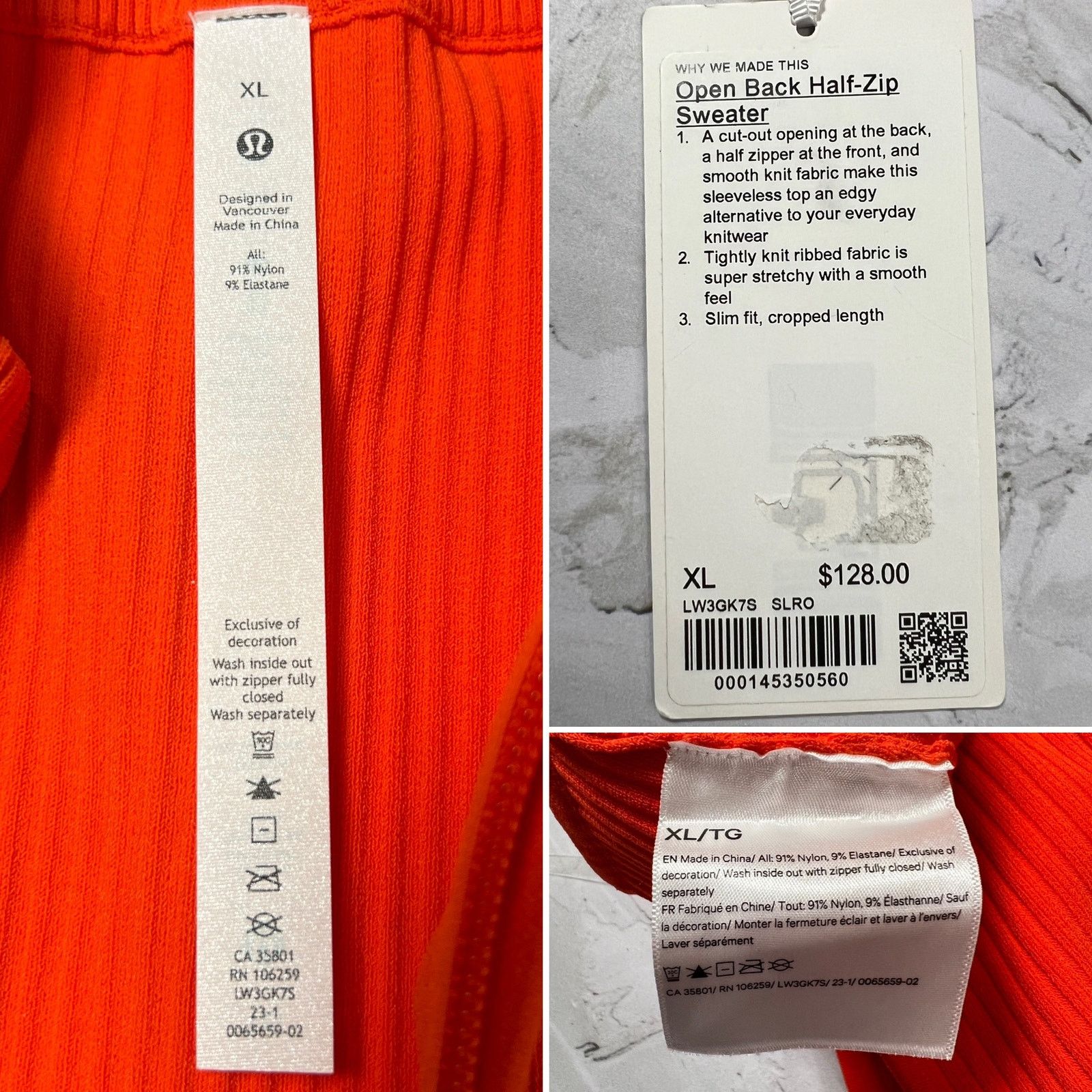 Lululemon Lululemon Open Back Half Zip Sweater Vest XL Size XL / US 12-14 / IT 48-50 - 5 Thumbnail