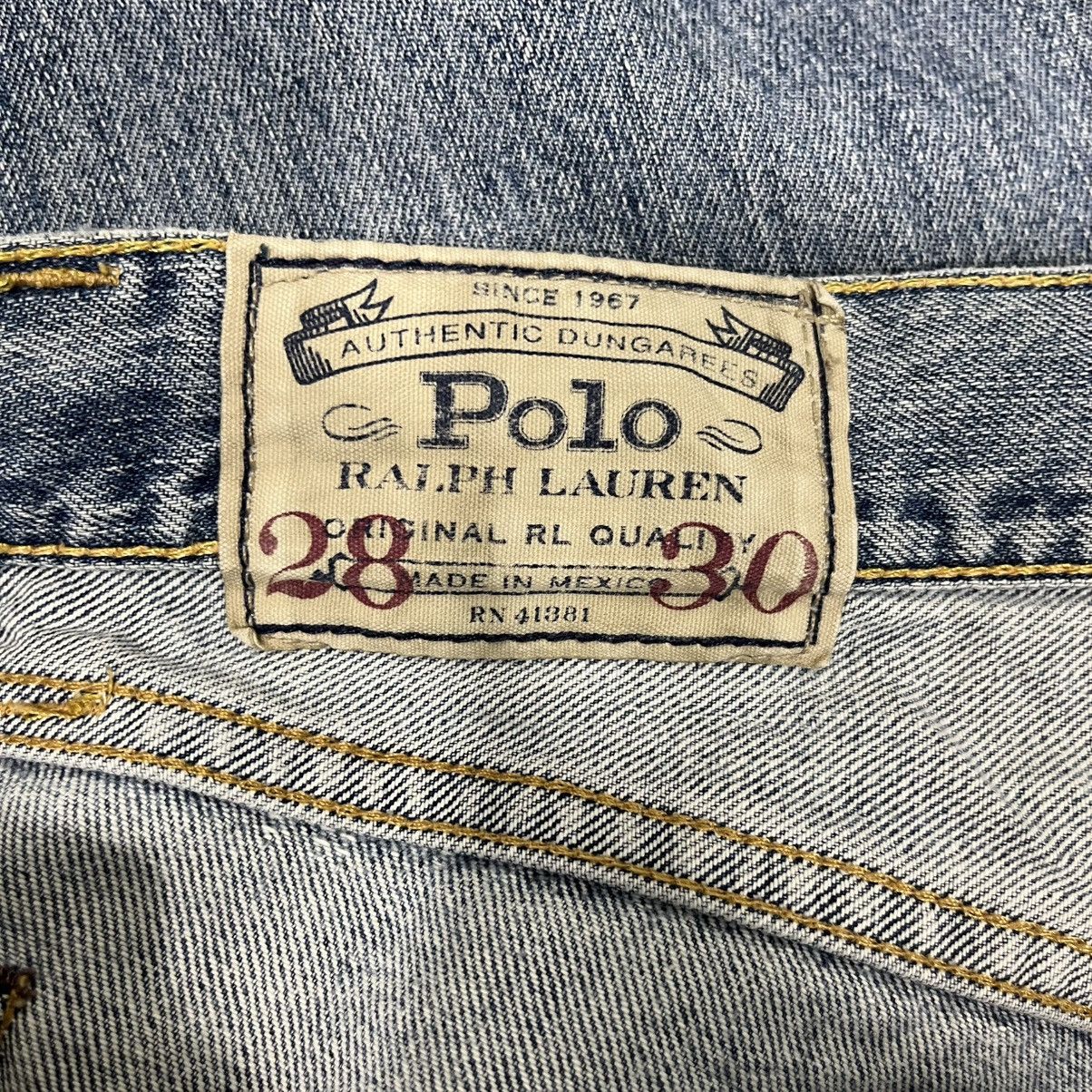 Polo Ralph Lauren Vintage Polo Ralph Lauren Distressed Denim Jeans Size 31" - 20 Thumbnail