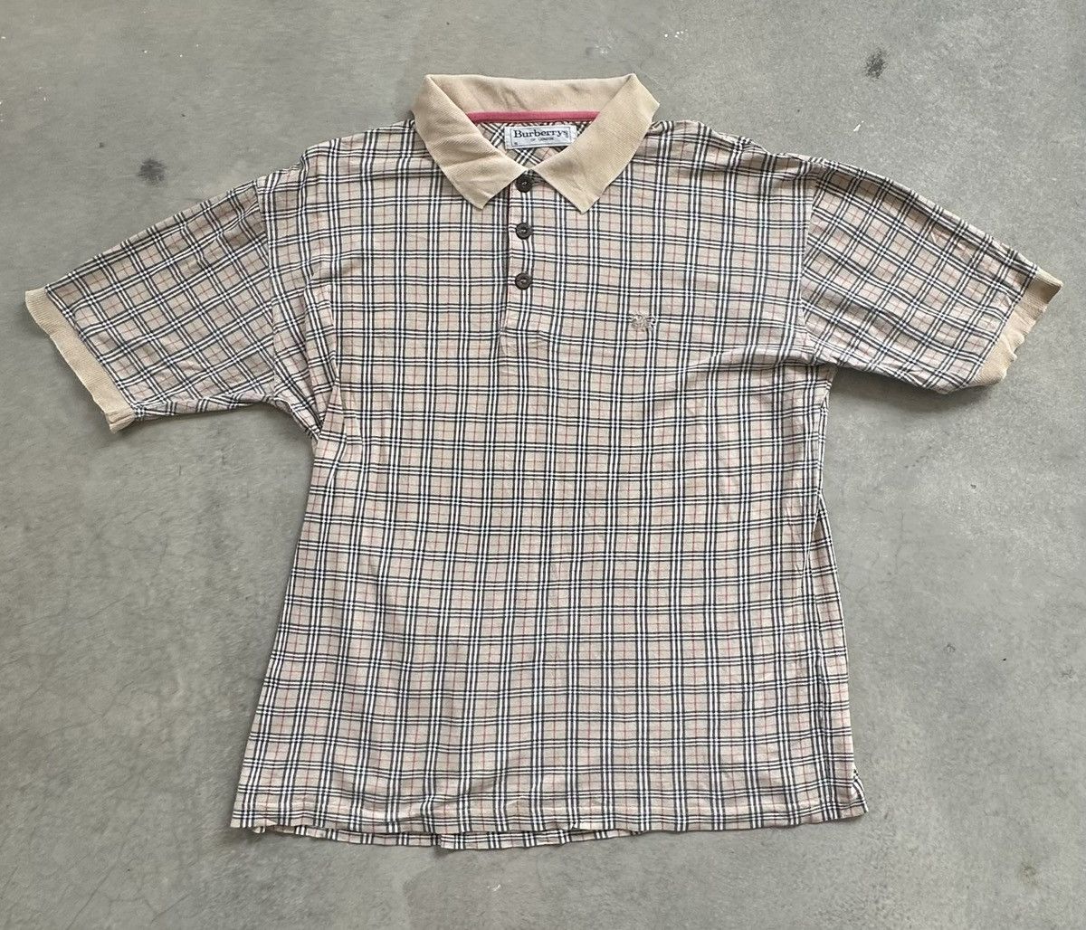 Burberry VINTAGE BURBERRY’S NOVA CHECK POLO TEE Size US L / EU 52-54 / 3 - 1 Thumbnail