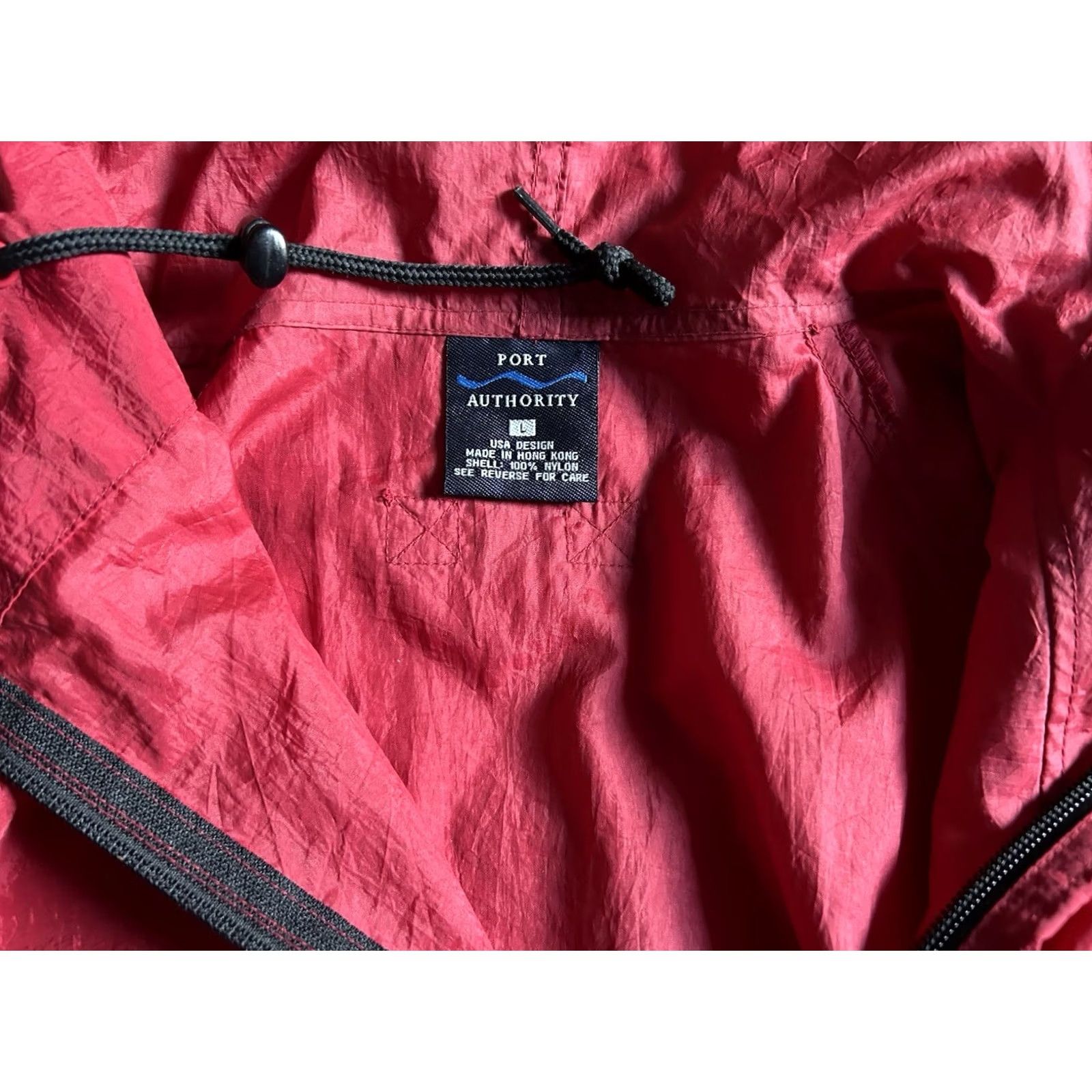 Rains VINTAGE Rain Jacket Mens L Lightweight Red 90s Fishing River Clark Fork Tackle Rain Coat Size US L / EU 52-54 / 3 - 6 Thumbnail
