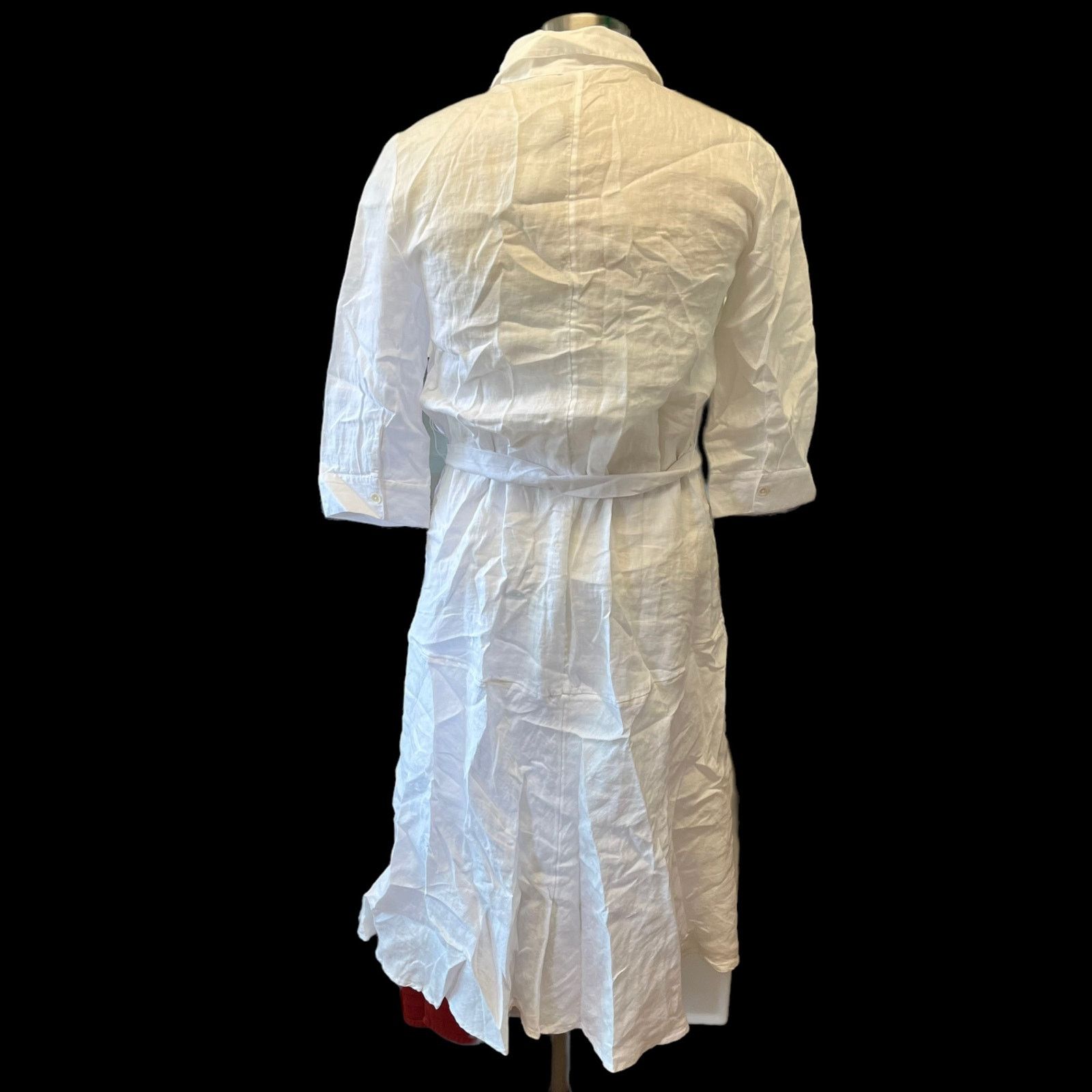 Chicos NWT Beautiful Double Layered Chicos Linen Dress Summer AA-03 Size M / US 6-8 / IT 42-44 - 4 Thumbnail