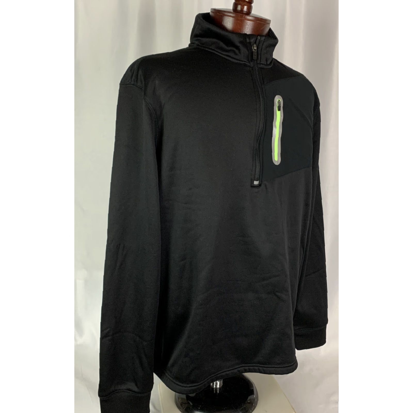 Fila VINTAGE XL Fila Sport Men's Black Fleece Lined Activewear Pullover Top Size US XL / EU 56 / 4 - 7 Thumbnail
