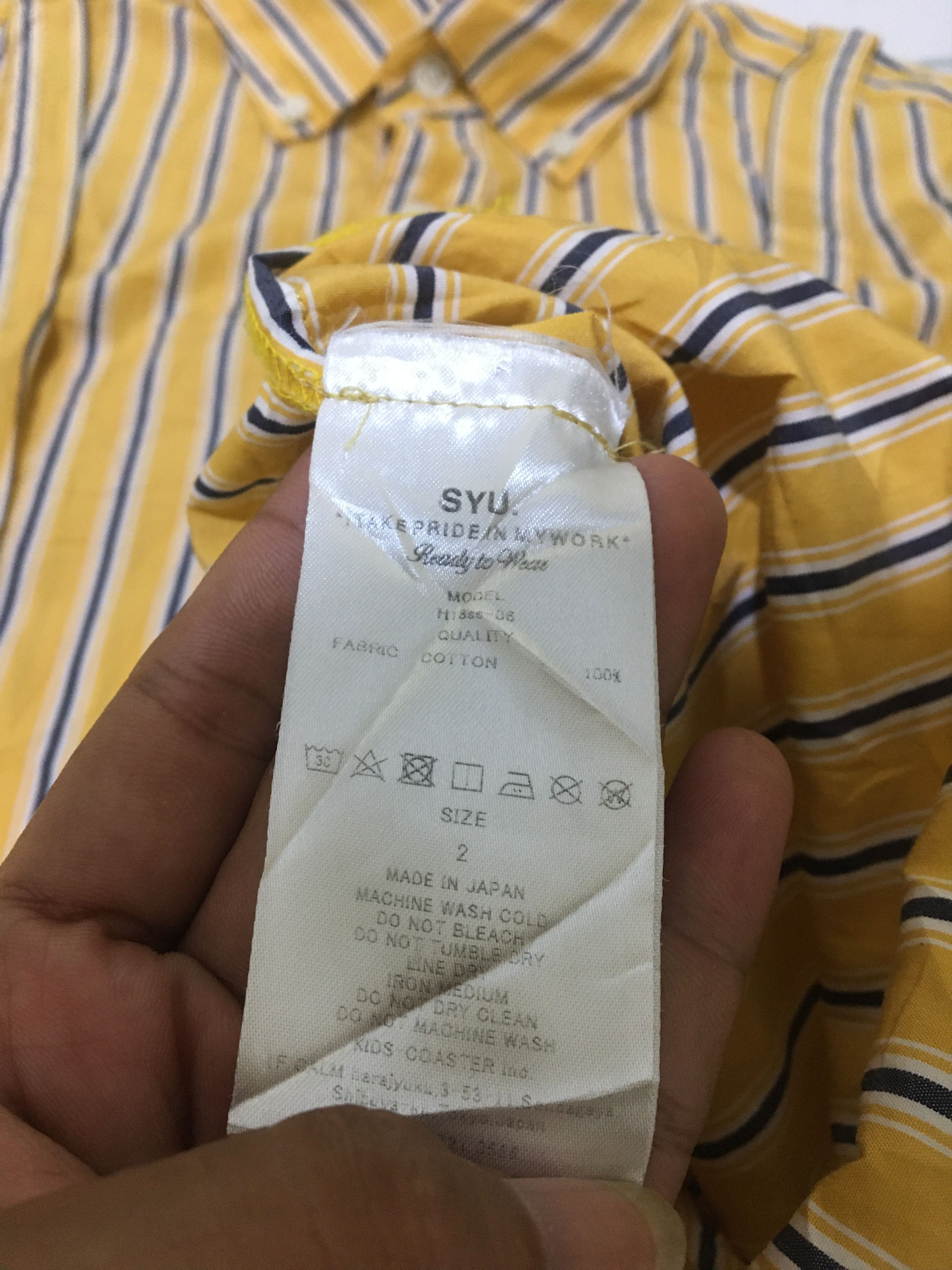 Japanese Brand SYU l Take Pride In My Work (Button Ups) Size US M / EU 48-50 / 2 - 9 Thumbnail