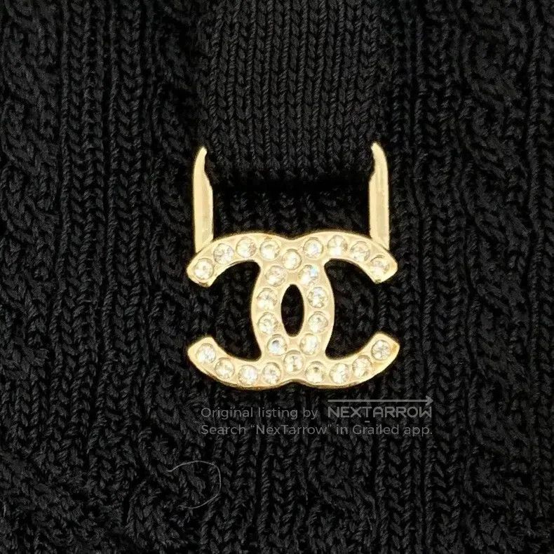 Chanel Chanel Black logo diamond buckle suspender knitted vest Size XXS / US 00 / IT 34 - 5 Thumbnail