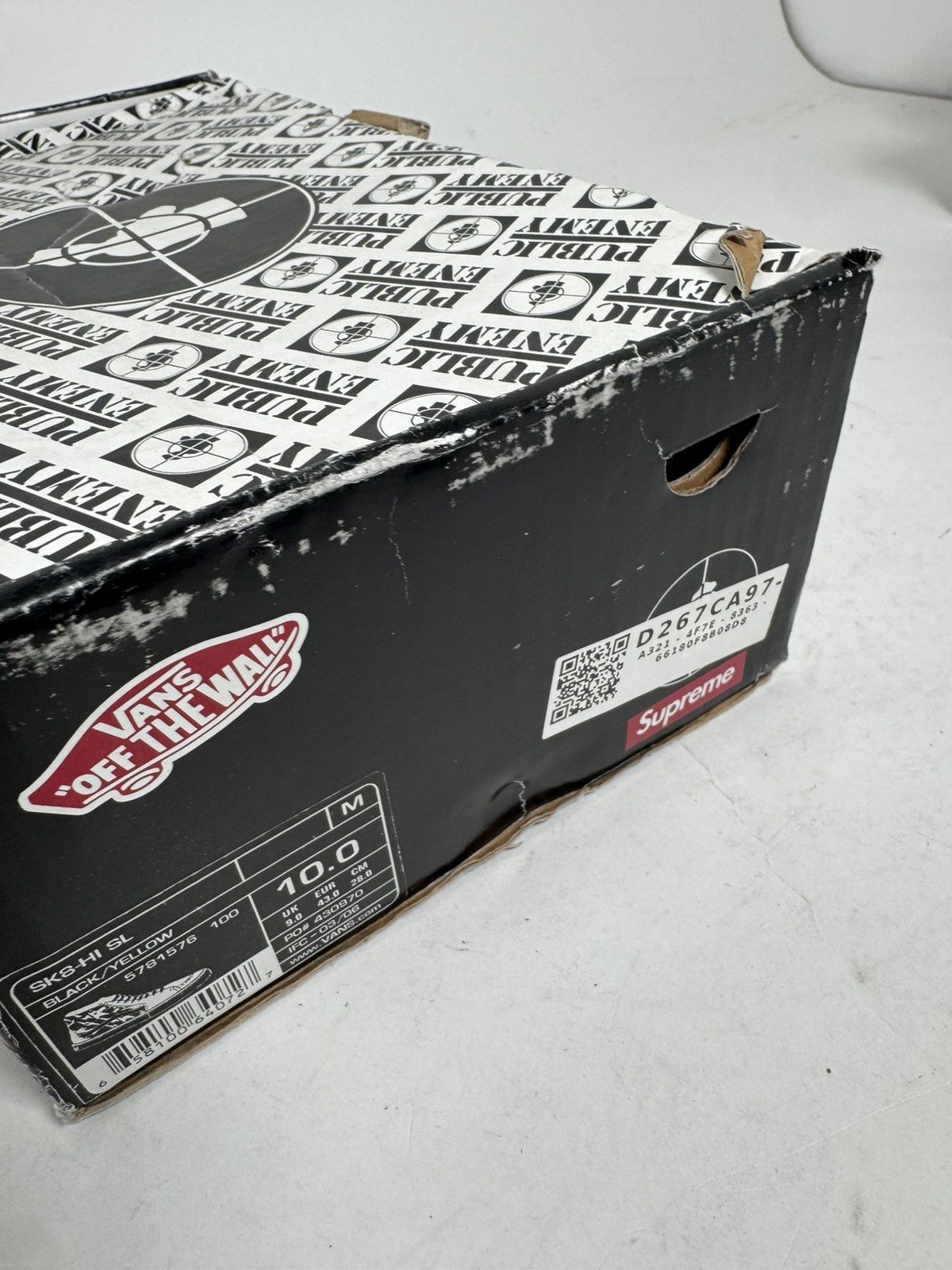 Supreme Rare New 2006 Supreme x Public Enemy x Vans Sk8 Hi Size 10 Size US 10 / EU 43 - 5 Thumbnail