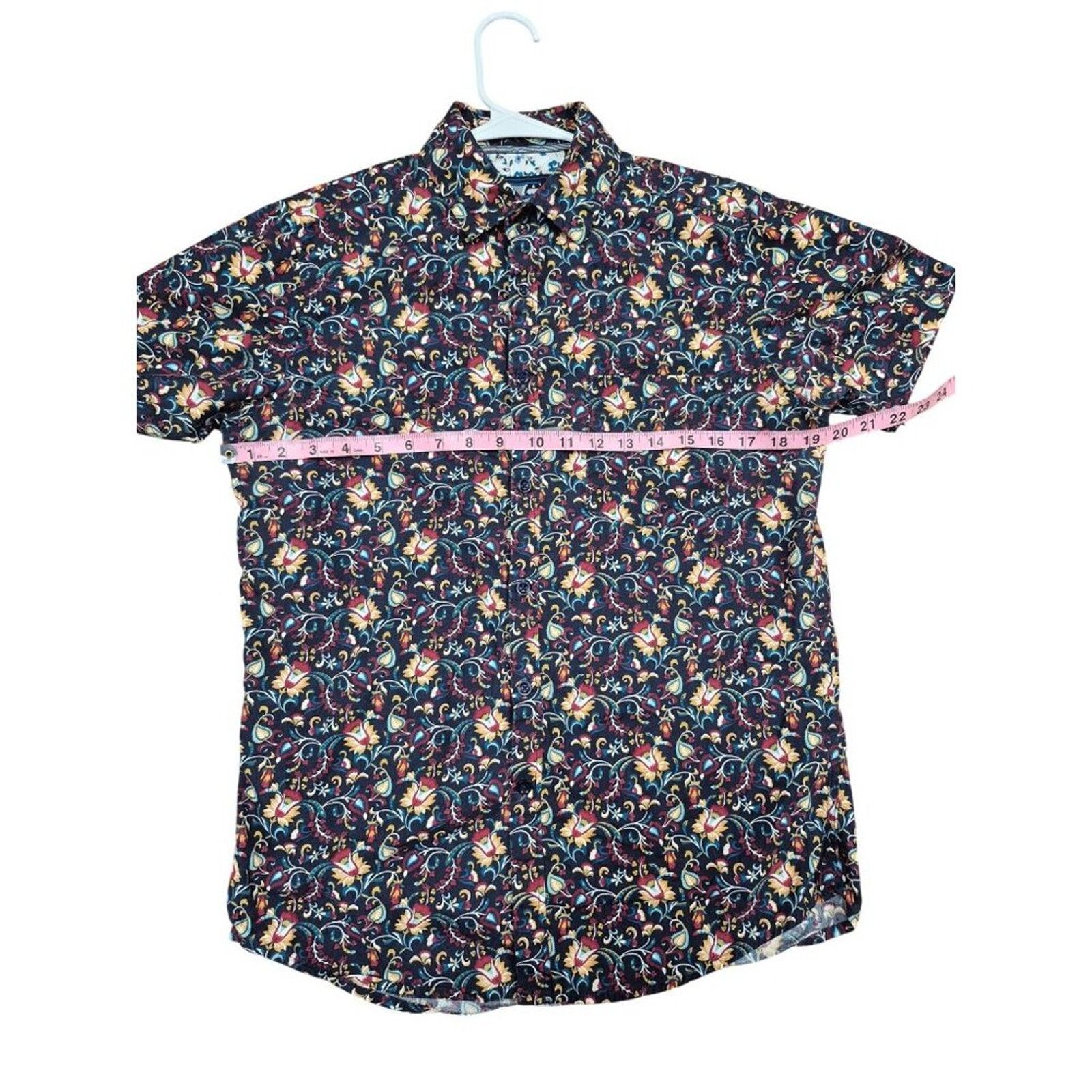 Other Monument Mens Floral Short Sleeve Button-Up Pocket Shirt Size US S / EU 44-46 / 1 - 6 Thumbnail