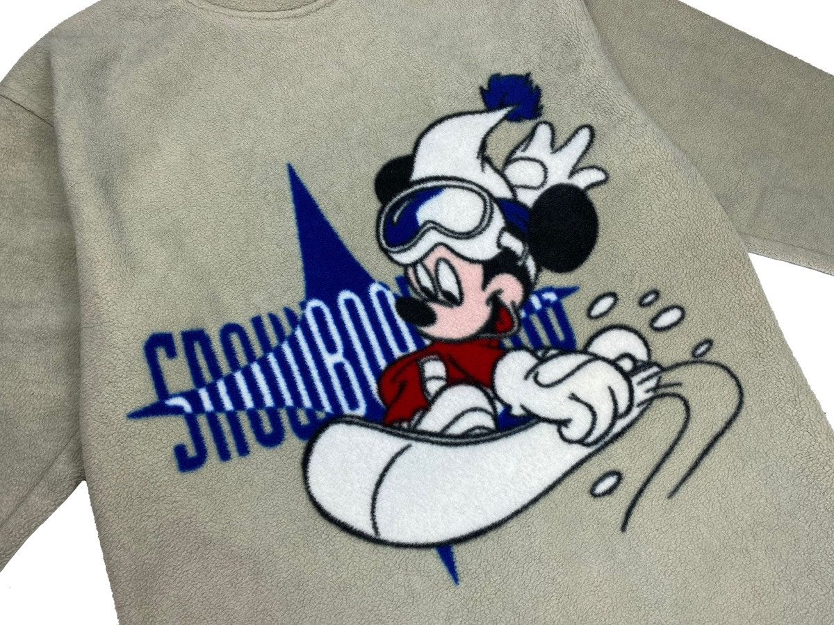 Disney × Vintage DISNEY 90s MICKEY MOUSE HIGH NECK FLEECE SWEATSHIRT SIZE S Size US S / EU 44-46 / 1 - 2 Thumbnail