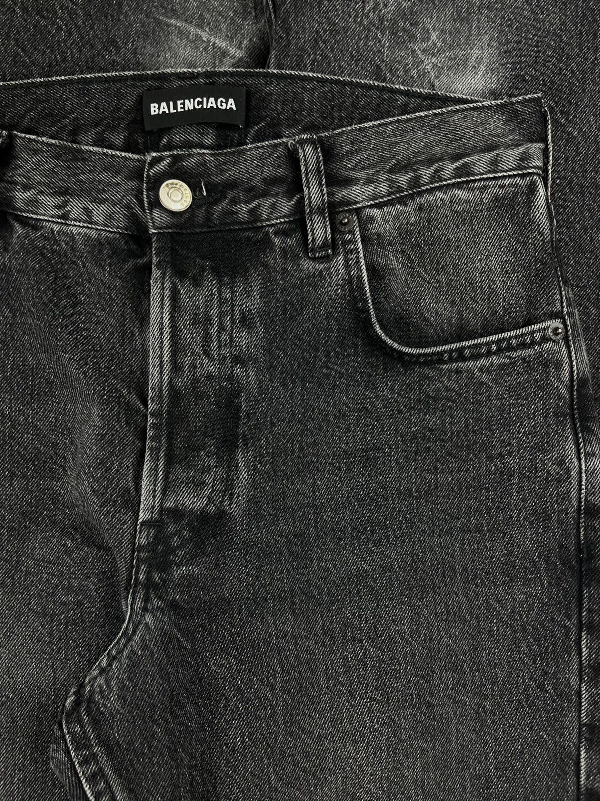 Balenciaga SS19 Balenciaga Vintage Black Flared Bootcut Denim Jeans Size US 30 / EU 46 - 3 Thumbnail