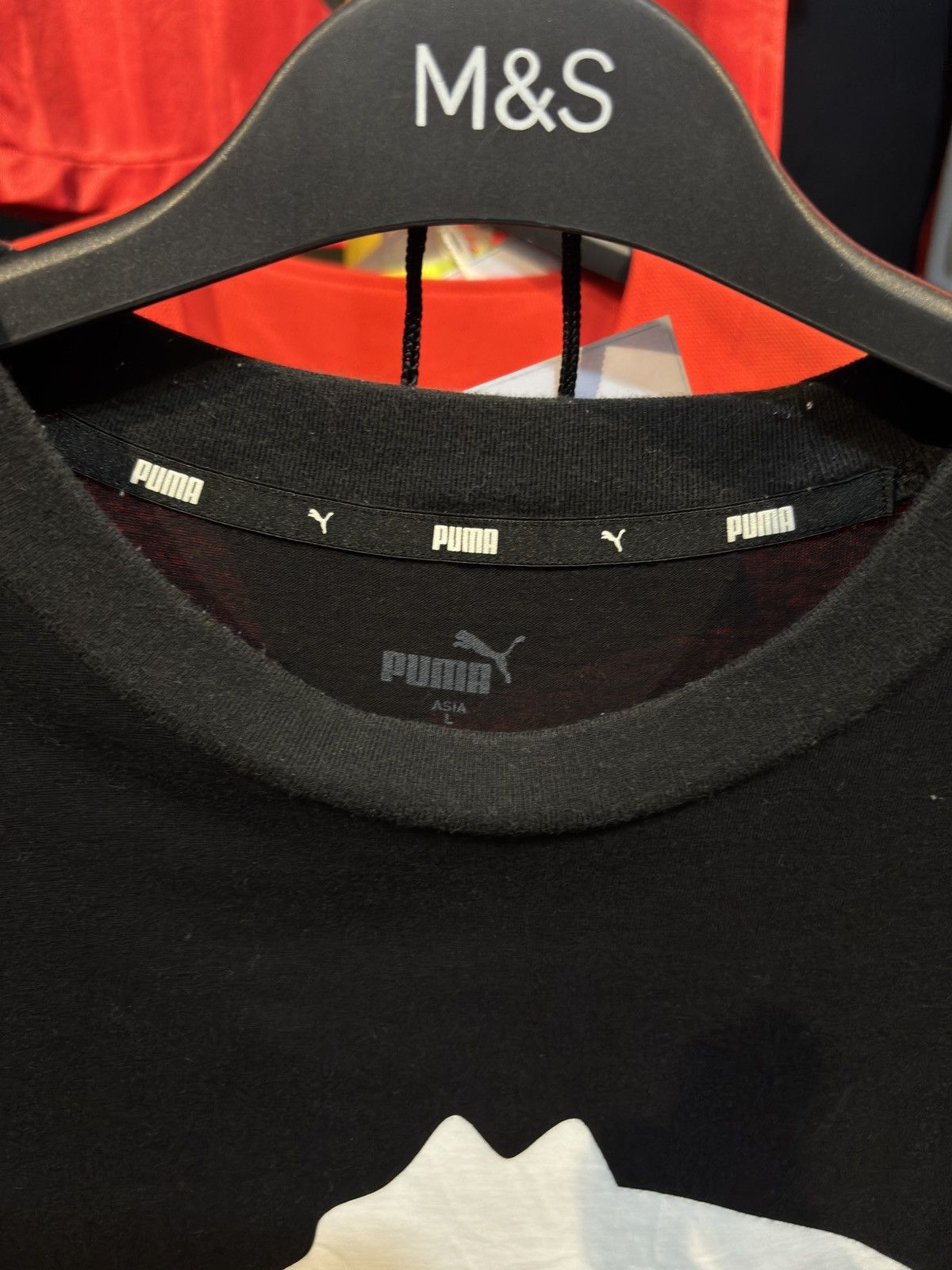 Puma Puma Big Logo T Shirt Size US L / EU 52-54 / 3 - 3 Thumbnail