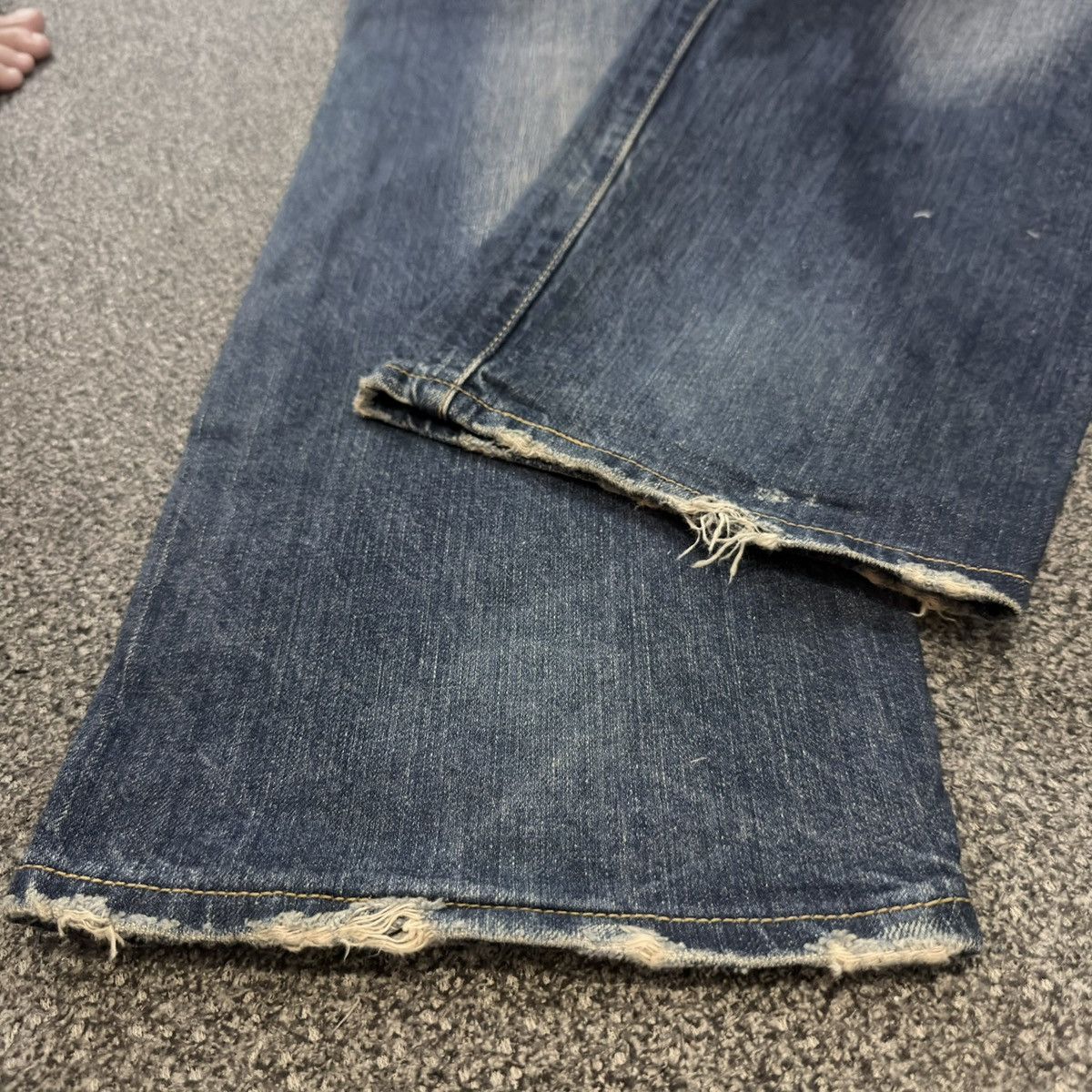 Engineered Garments × Levi's Archives ‼️ Vintage Y2K Levis 501 Distress Faded Aging Denim Size US 36 / EU 52 - 12 Thumbnail