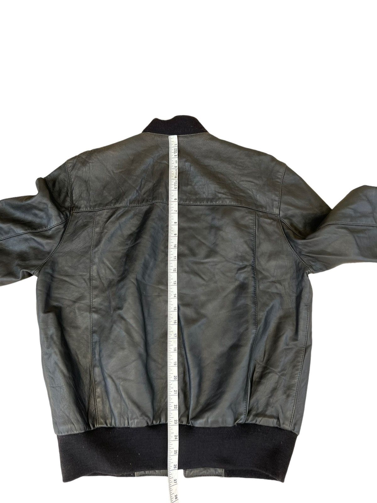 Burberry Vintage Burberrys’ England Black Leather Bomber Jacket Size US L / EU 52-54 / 3 - 5 Thumbnail