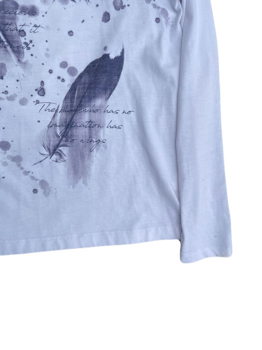 If Six Was Nine 2000s Japanese archive Vkei Feather Poem Long Sleeve Tee Size US S / EU 44-46 / 1 - 6 Thumbnail