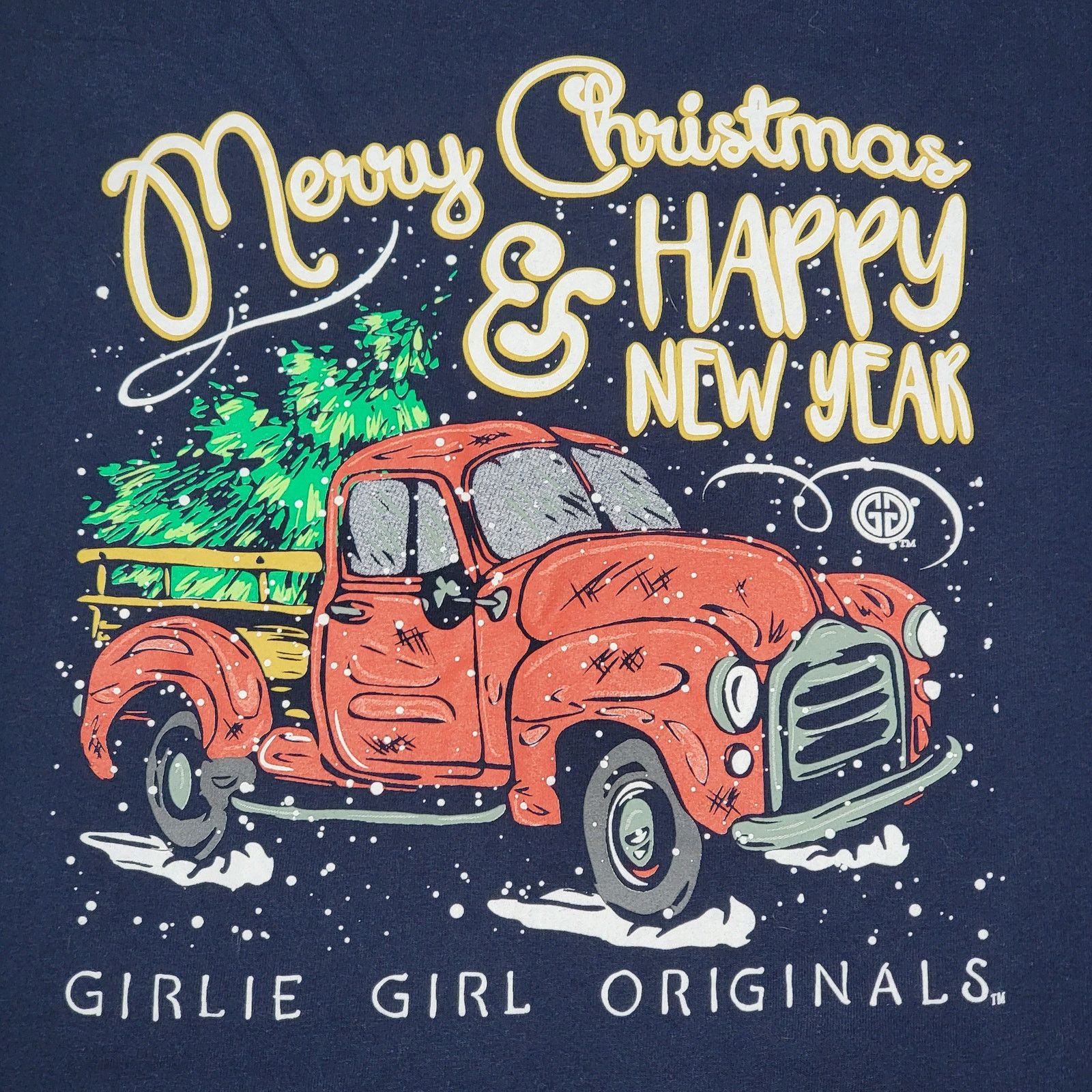 Other Girlie Girl Originals LS Christmas Tee "MC & HNY" Truck -2XL Size XXL / US 16-18 / IT 52-54 - 2 Thumbnail