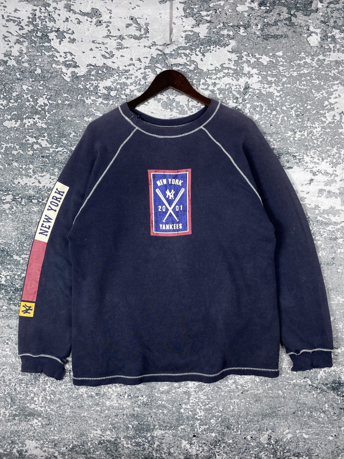 New York Yankees Vintage New York Yankees Faded Sweatshirts Size US M / EU 48-50 / 2 - 1 Thumbnail
