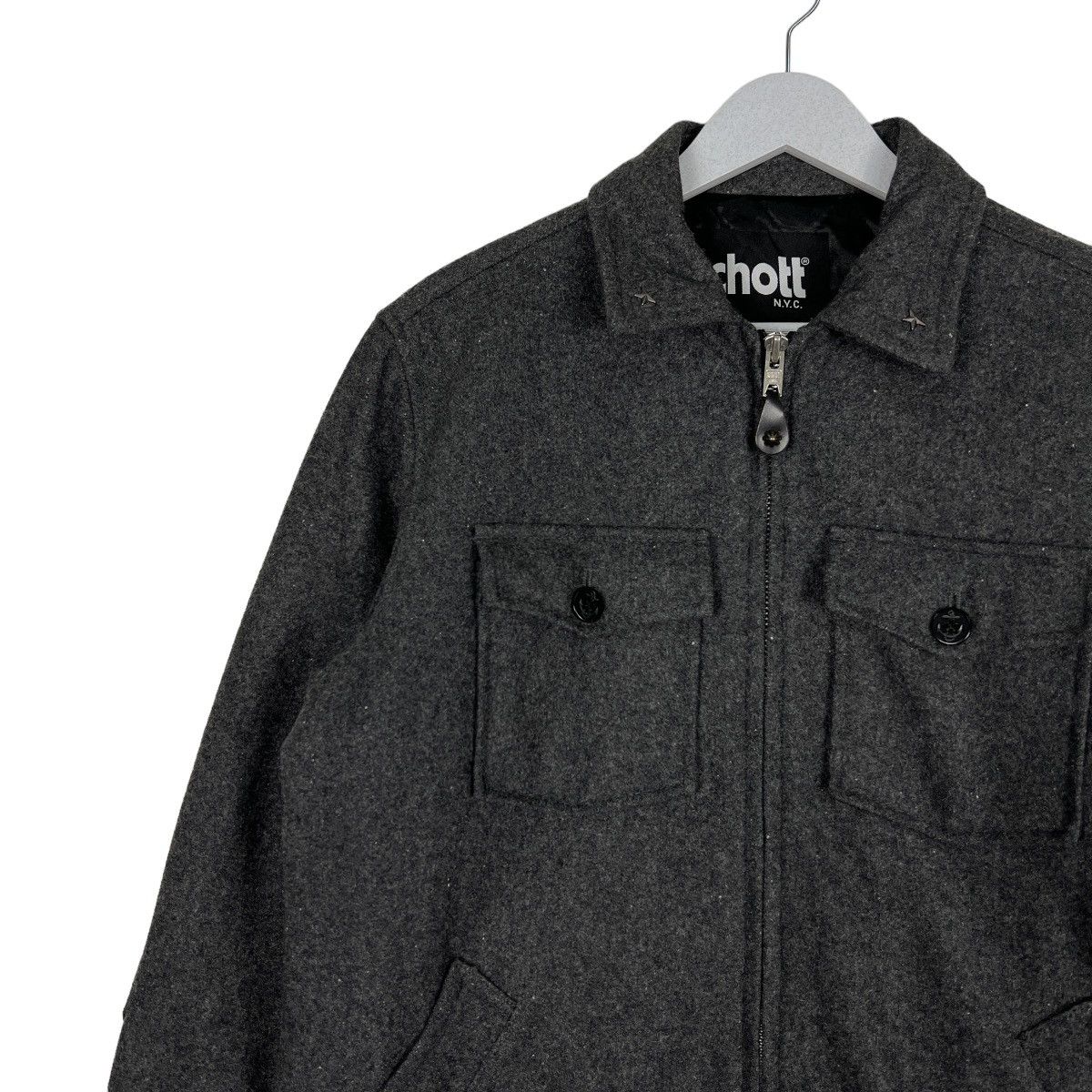 Schott 🔥 SCHOTT NYC WOOL QUILTED LINING JACKET Size US M / EU 48-50 / 2 - 8 Thumbnail