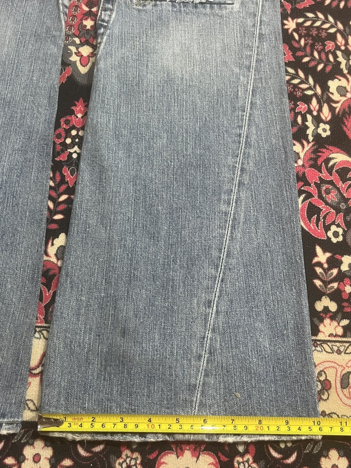 True Religion Vintage True Religion “Berkeley” Trashed Blue Flare Jeans Size US 30 / EU 46 - 16 Thumbnail