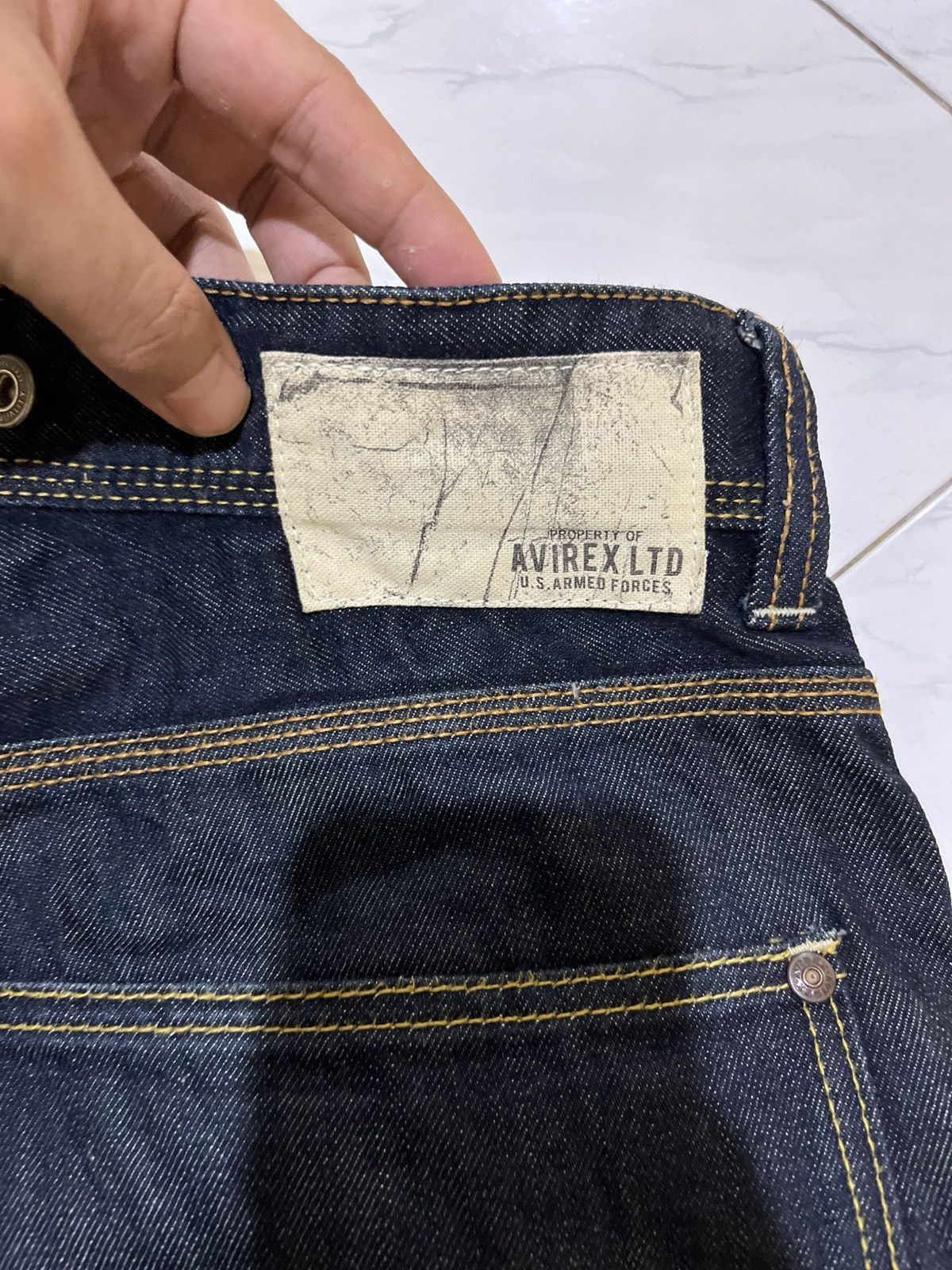 Avirex 🔥 Avirex Indigo Carpenter Denim Pants Size US 31 - 17 Thumbnail