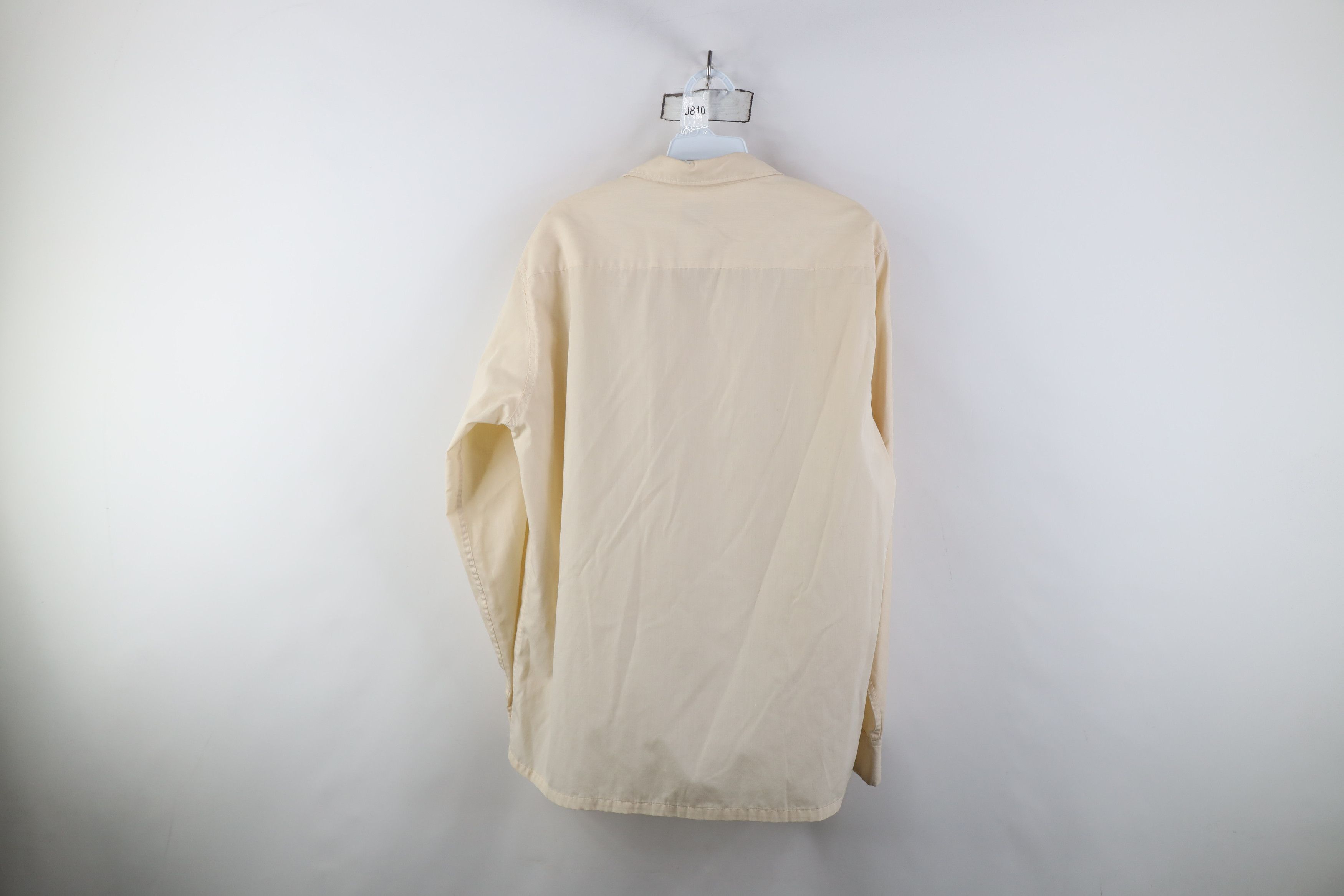 Vintage Vintage 50s Penneys Looped Collar Button Shirt Beige Size US M / EU 48-50 / 2 - 12 Thumbnail
