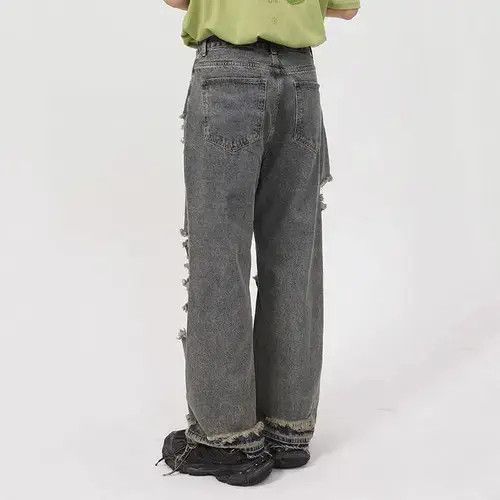 Jean Straight Hole Baggy Denim Size US 32 / EU 48 - 2 Thumbnail